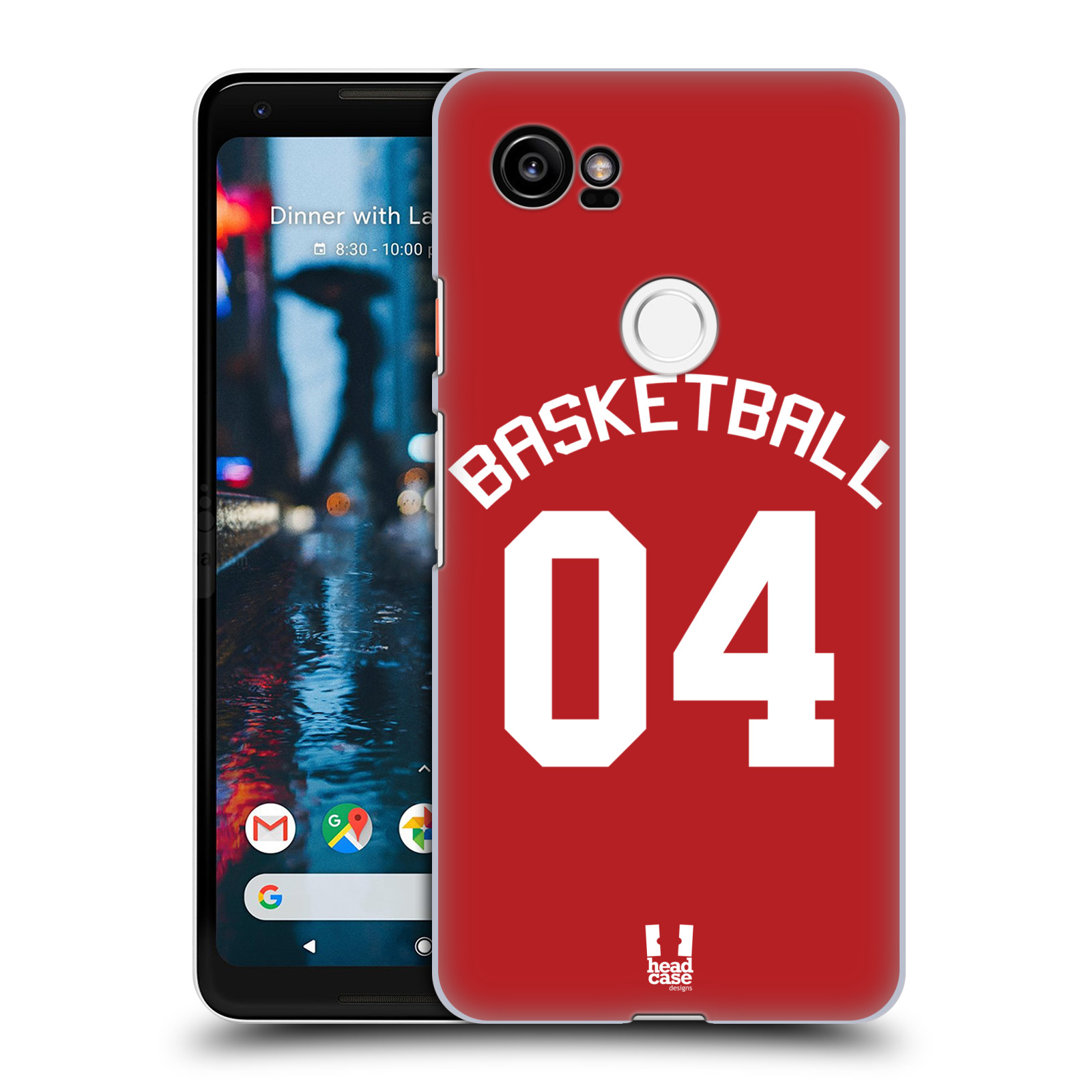 HEAD CASE plastový obal na mobil Google Pixel 2 XL Sportovní dres Basketbal červený