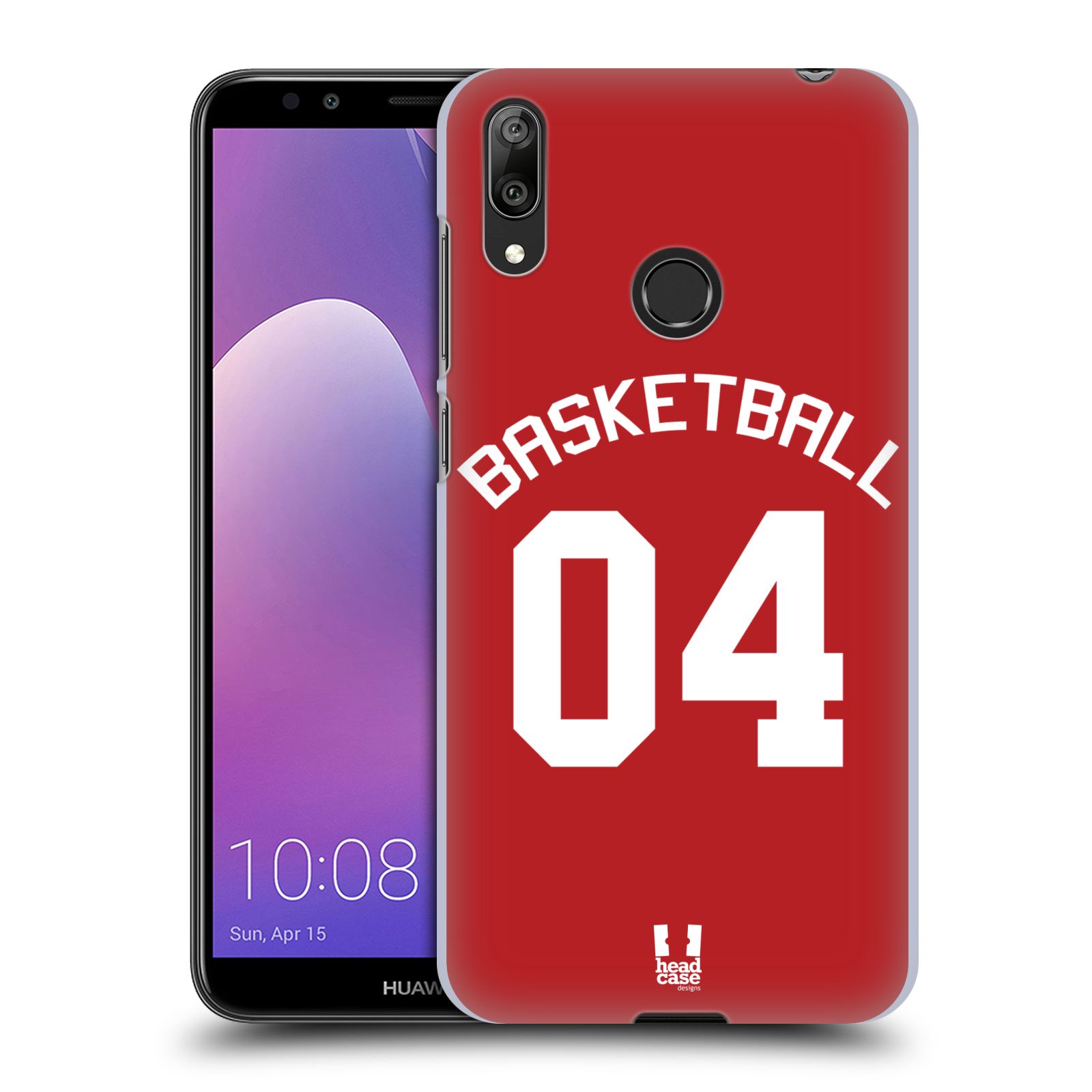 Pouzdro na mobil Huawei Y7 2019 - Head Case - Sportovní dres Basketbal červený