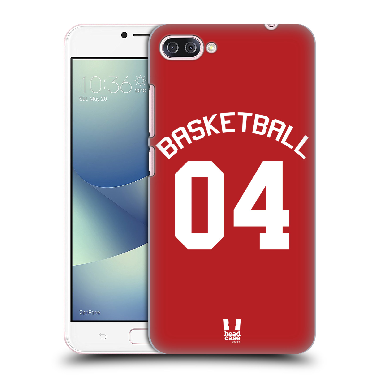 HEAD CASE plastový obal na mobil Asus Zenfone 4 MAX ZC554KL Sportovní dres Basketbal červený