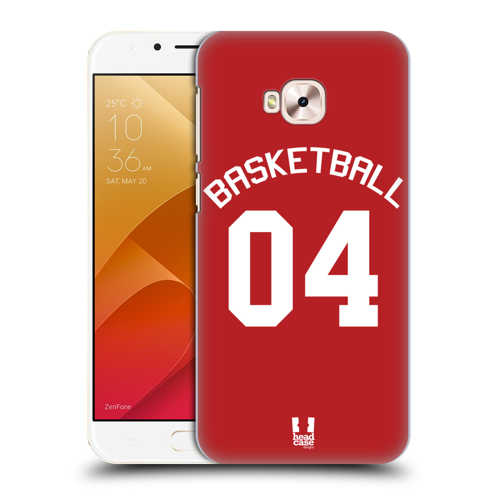 HEAD CASE plastový obal na mobil Asus Zenfone 4 Selfie Pro ZD552KL Sportovní dres Basketbal červený