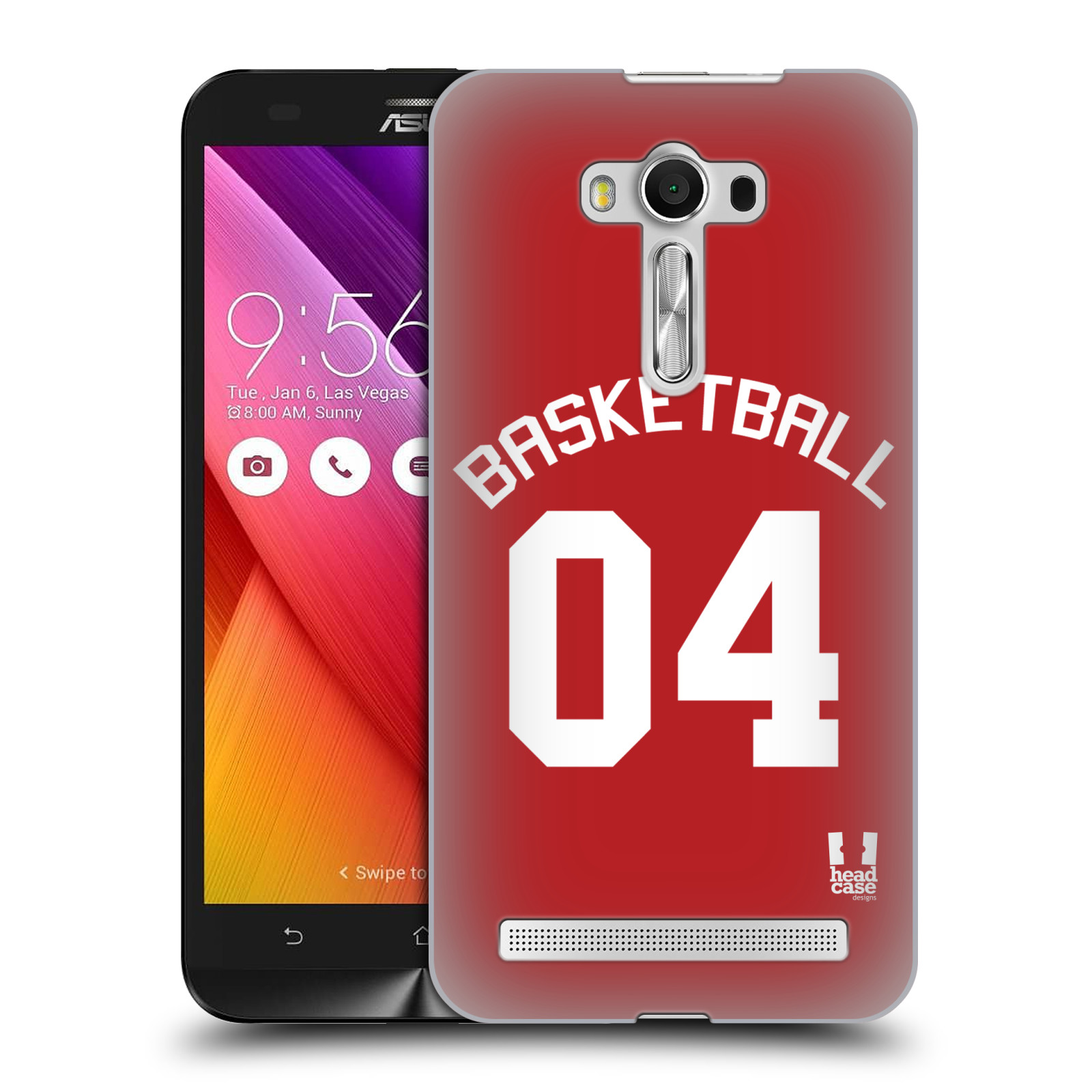 HEAD CASE plastový obal na mobil Asus Zenfone 2 LASER (5,5 displej ZE550KL) Sportovní dres Basketbal červený