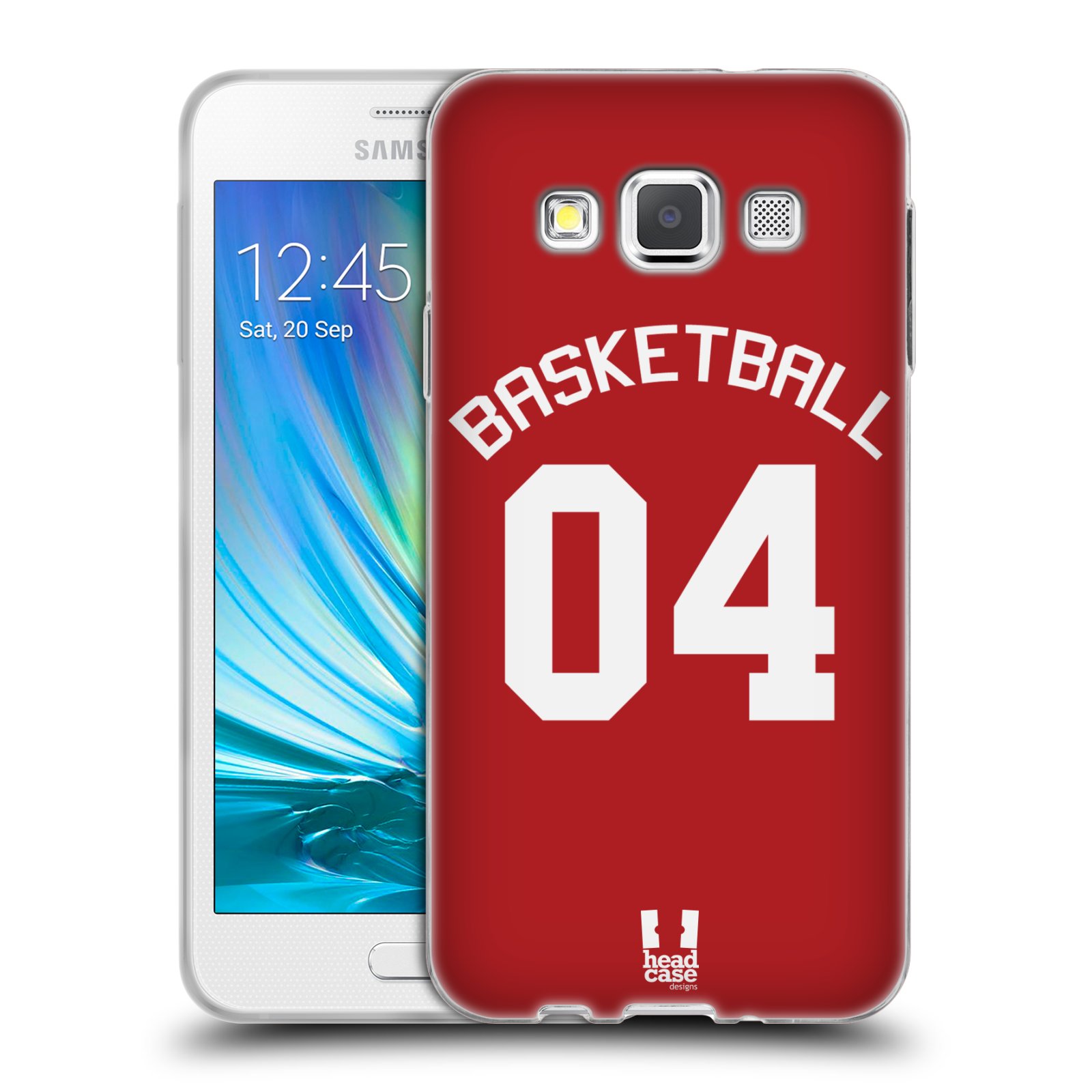 HEAD CASE silikonový obal na mobil Samsung Galaxy A3 (A300) Sportovní dres Basketbal červený