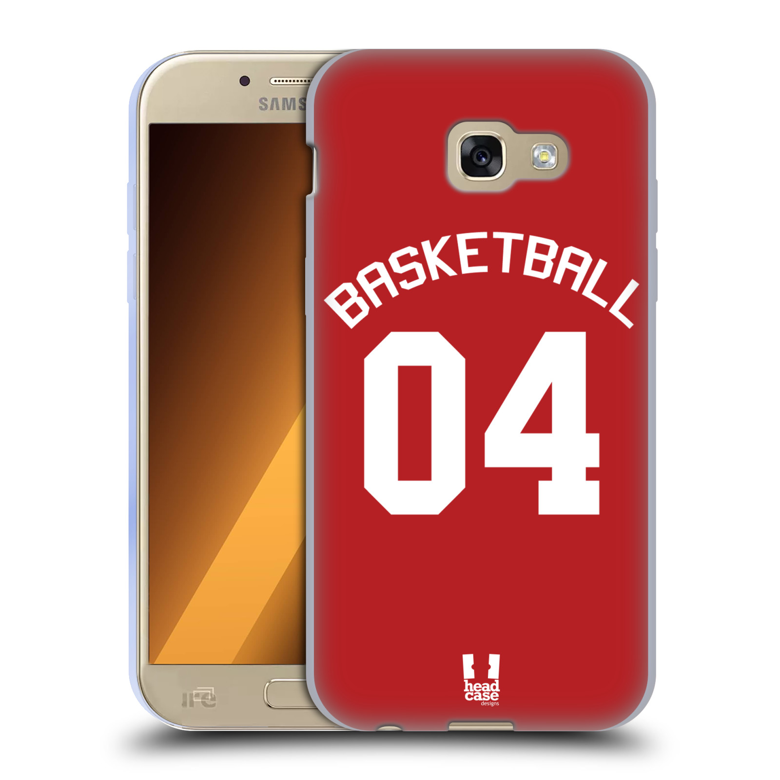 HEAD CASE silikonový obal na mobil Samsung Galaxy A5 2017 (A520) Sportovní dres Basketbal červený