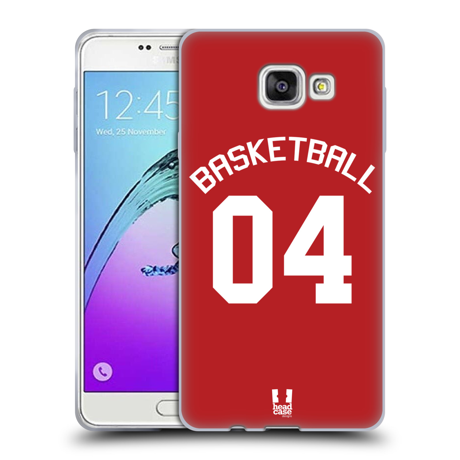 HEAD CASE silikonový obal na mobil Samsung Galaxy A7 2017 (A720) Sportovní dres Basketbal červený