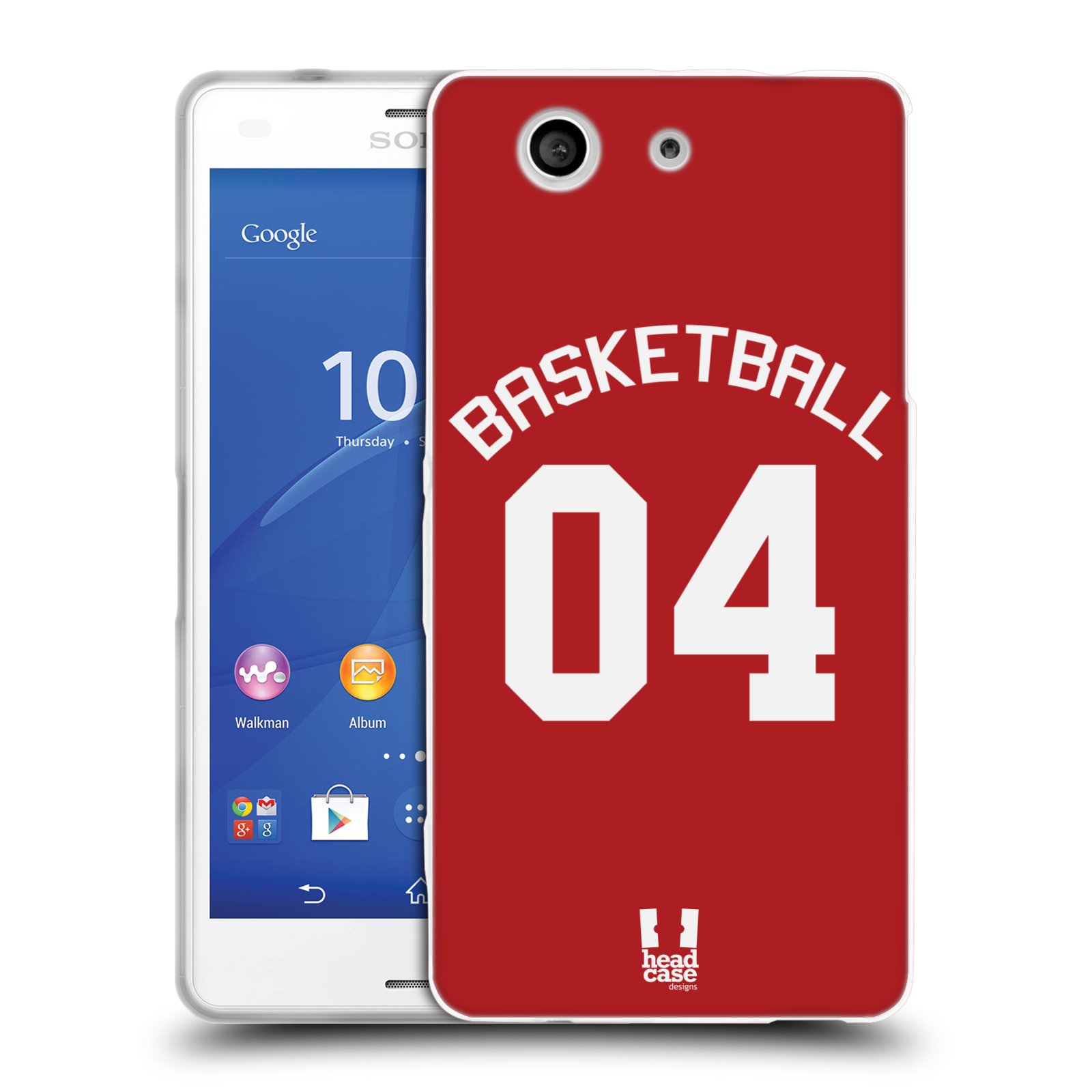 HEAD CASE silikonový obal na mobil Sony Xperia Z3 COMPACT Sportovní dres Basketbal červený