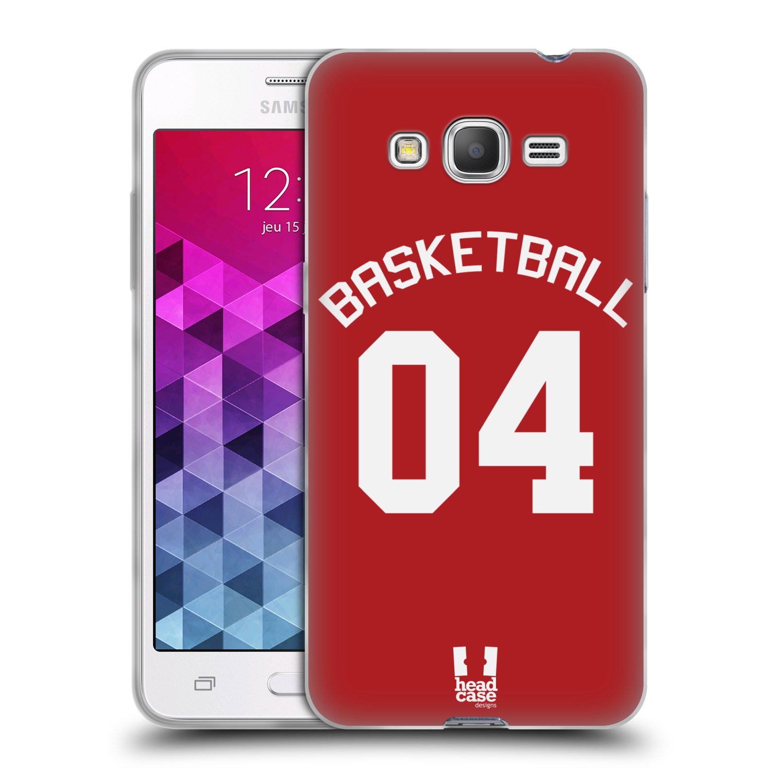 HEAD CASE silikonový obal na mobil Samsung Galaxy Grand Prime Sportovní dres Basketbal červený