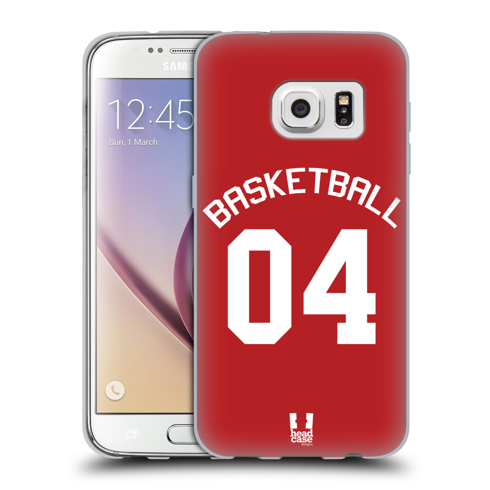 HEAD CASE silikonový obal na mobil Samsung Galaxy S7 Sportovní dres Basketbal červený