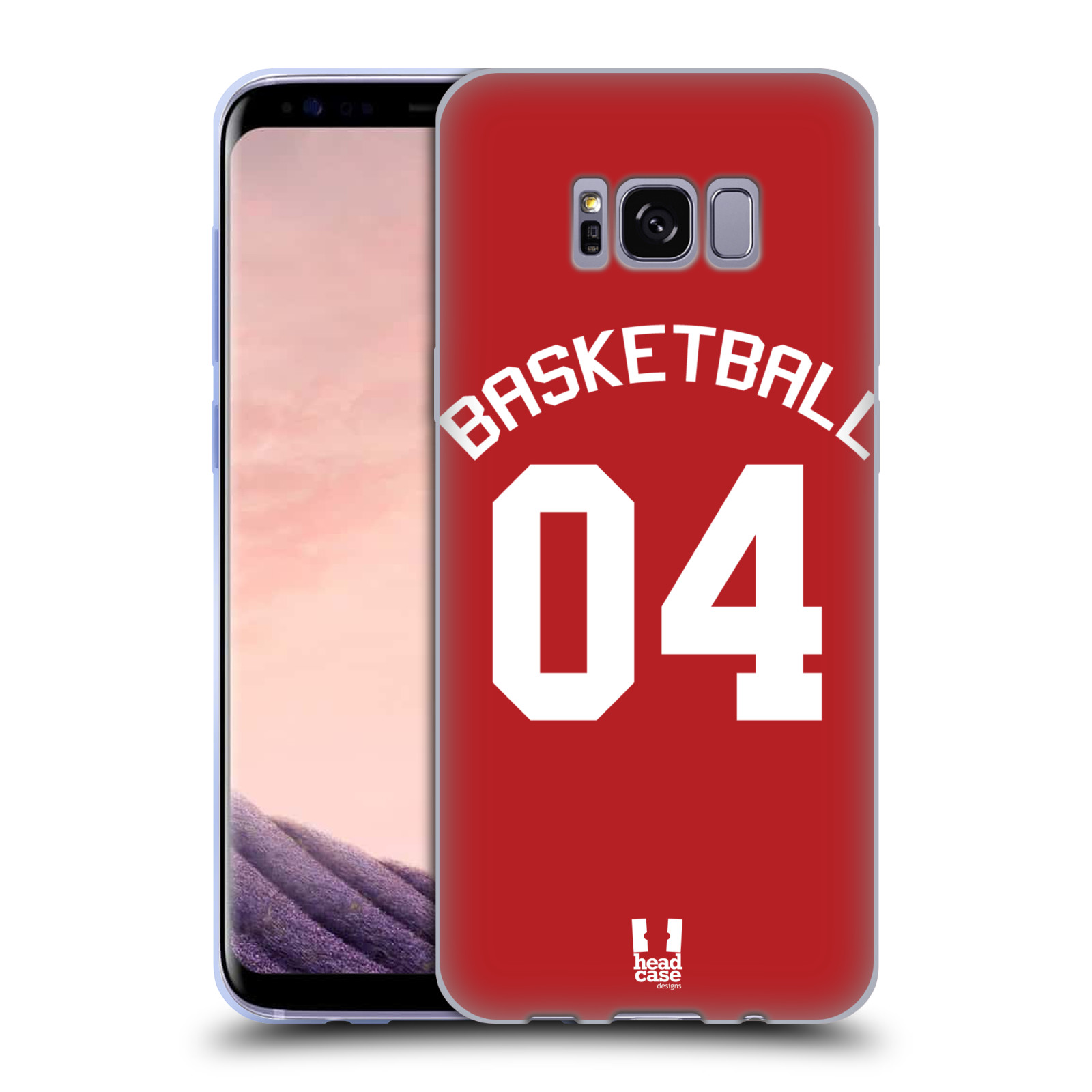 HEAD CASE silikonový obal na mobil Samsung Galaxy S8 Sportovní dres Basketbal červený