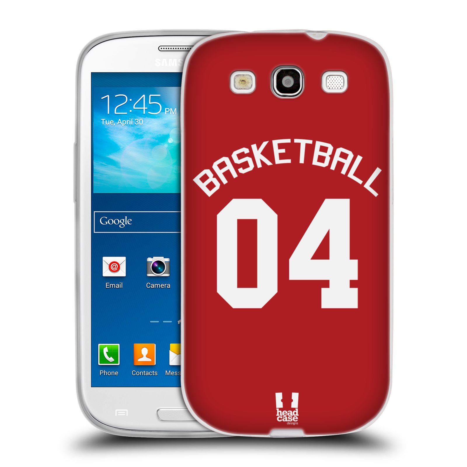 HEAD CASE silikonový obal na mobil Samsung Galaxy S3 Sportovní dres Basketbal červený