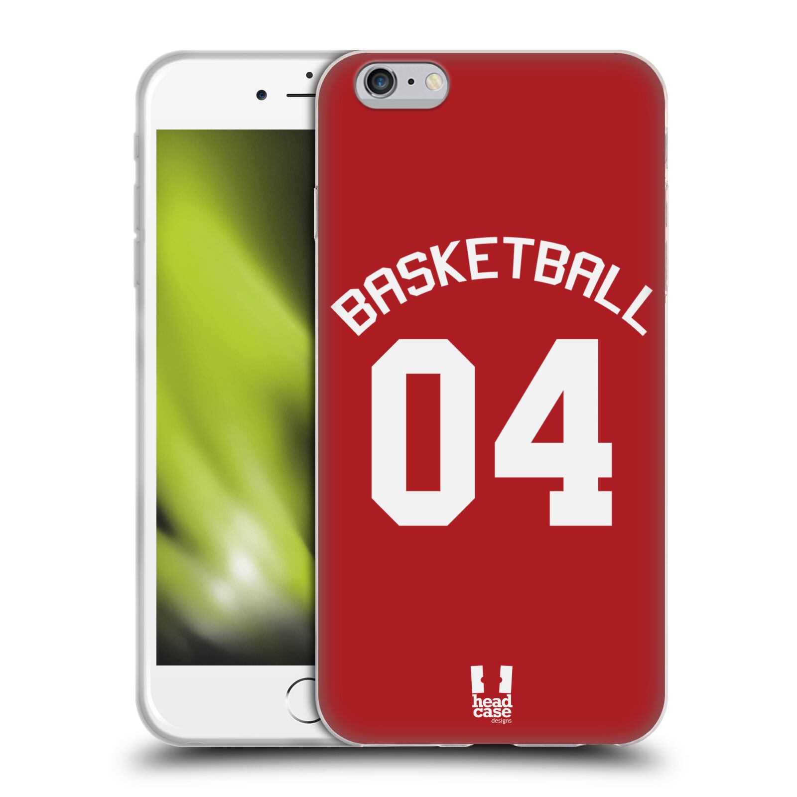 HEAD CASE silikonový obal na mobil Apple Iphone 6/6S PLUS Sportovní dres Basketbal červený