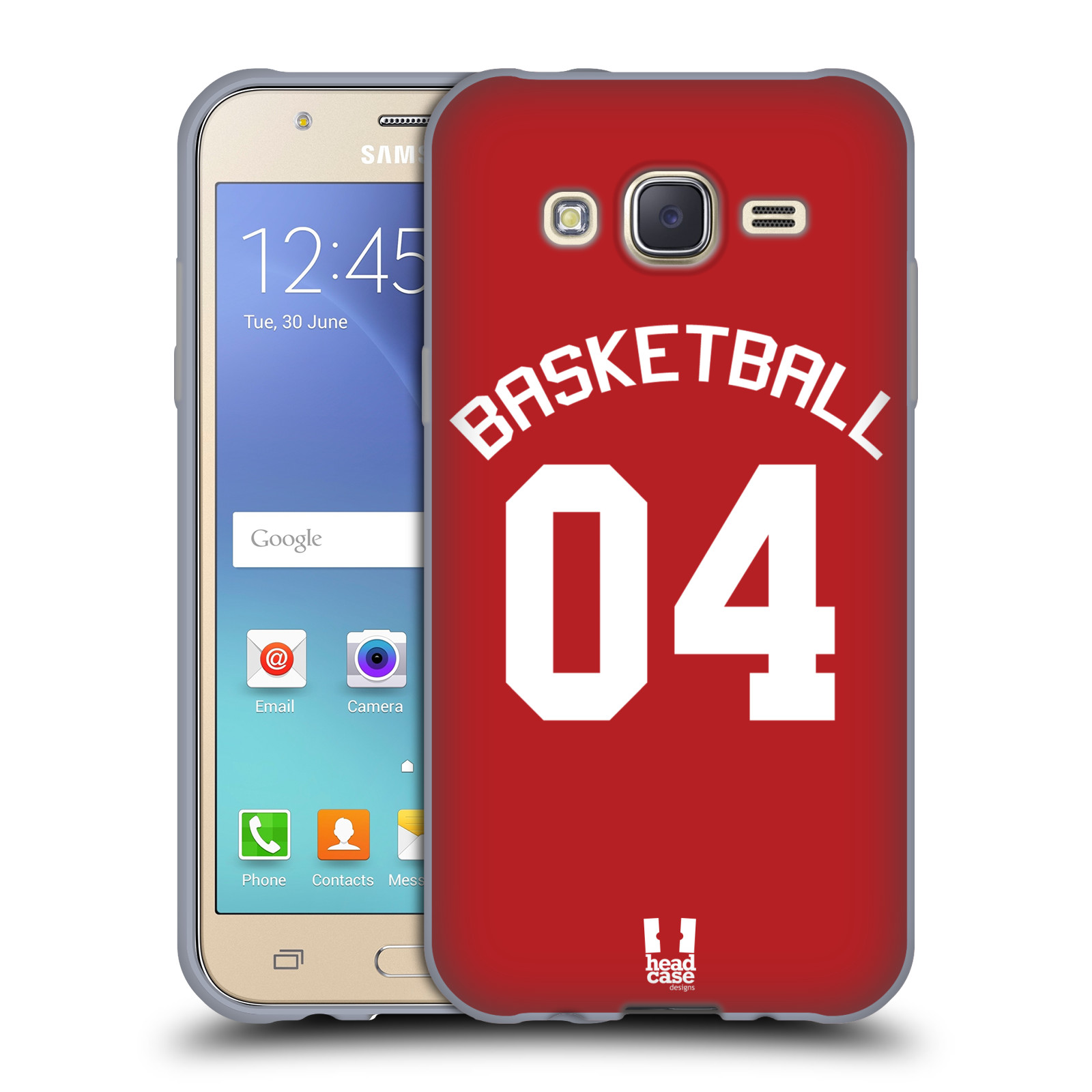 HEAD CASE silikonový obal na mobil Samsung Galaxy J5 2015 (J500) Sportovní dres Basketbal červený