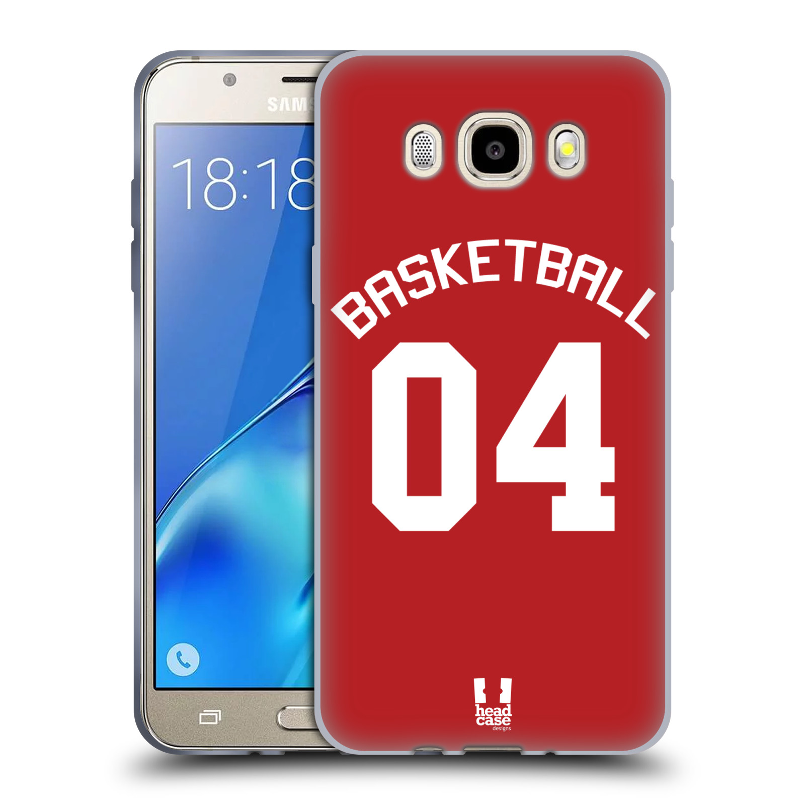 HEAD CASE silikonový obal na mobil Samsung Galaxy J5 2016 (J510) Sportovní dres Basketbal červený