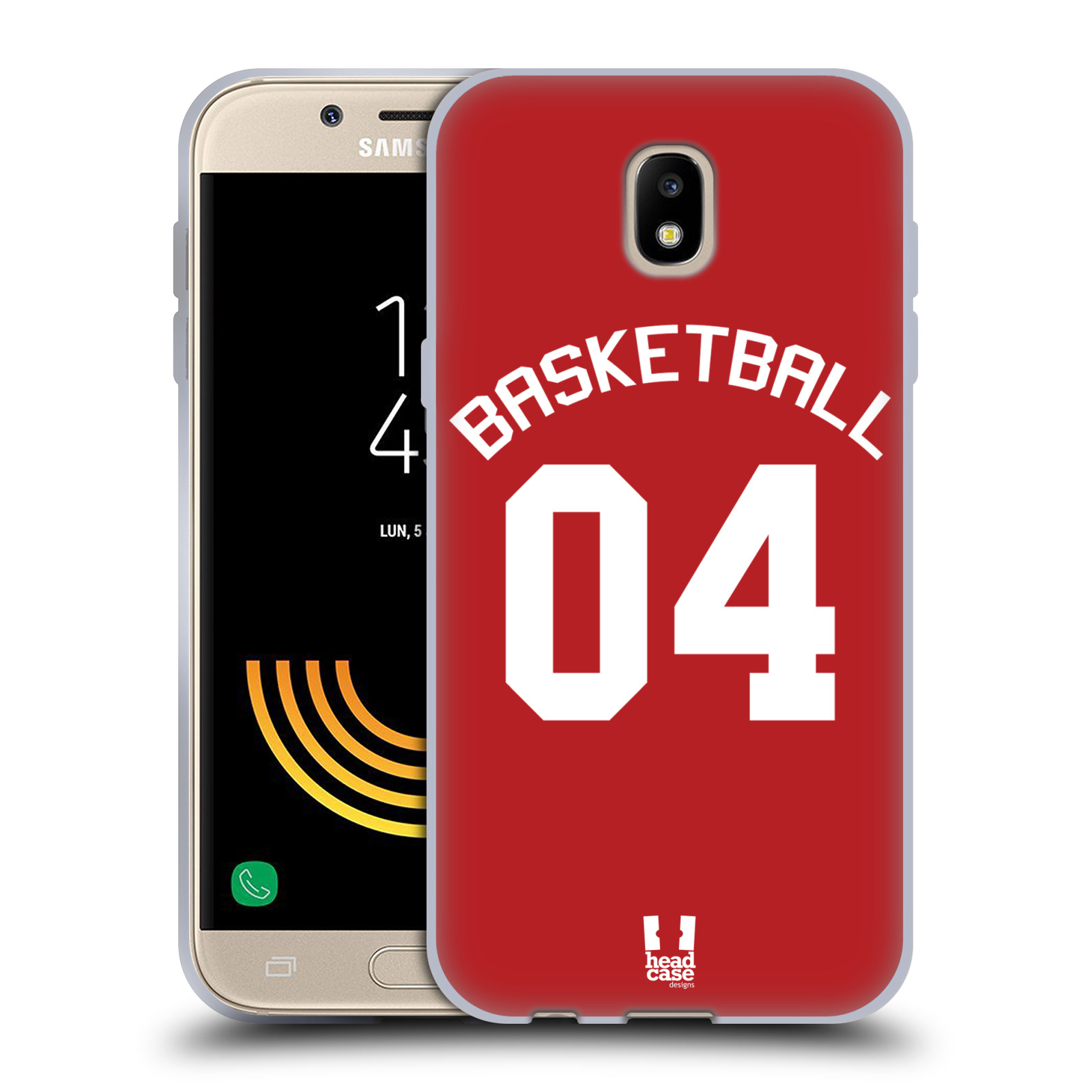 HEAD CASE silikonový obal na mobil Samsung Galaxy J5 2017 Sportovní dres Basketbal červený