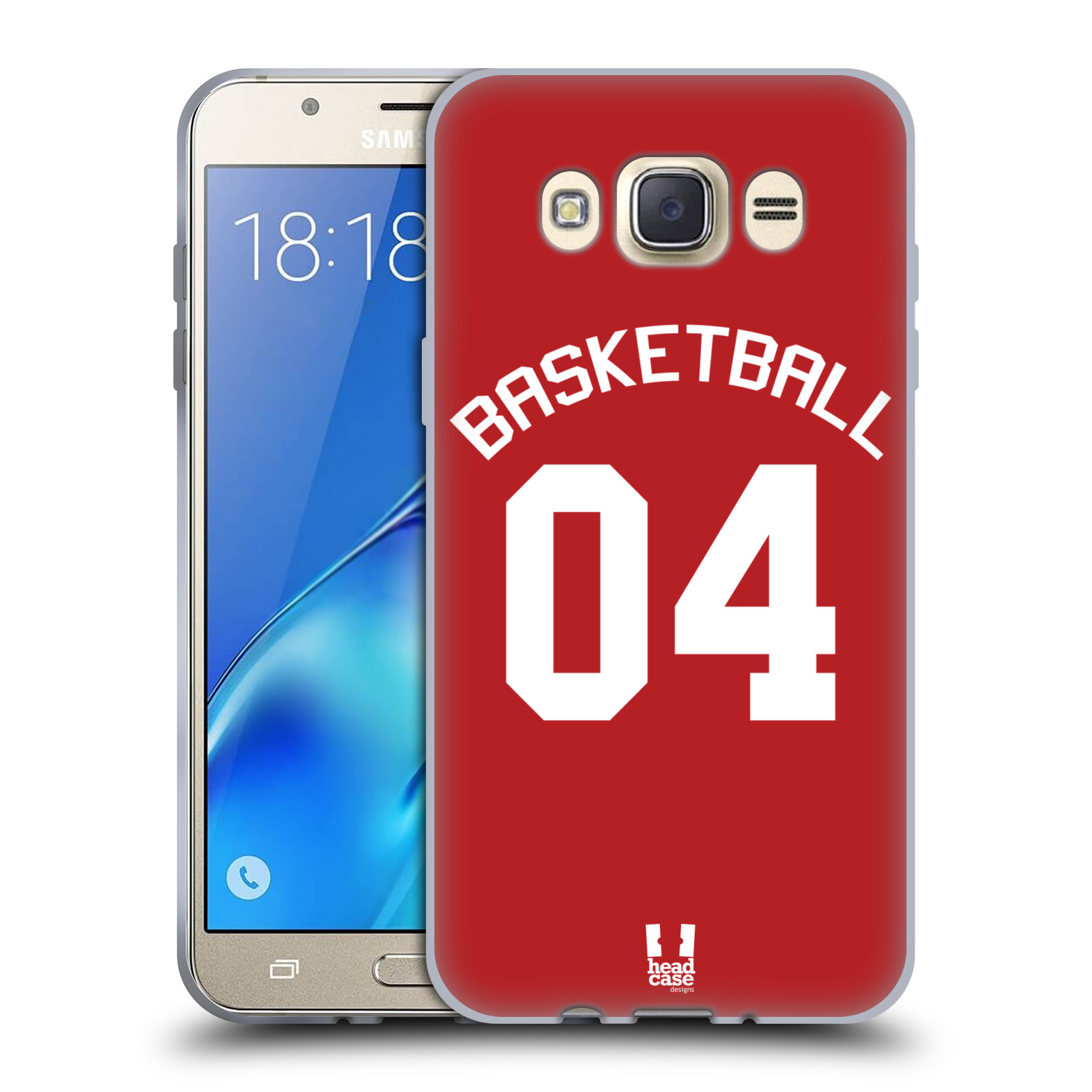 HEAD CASE silikonový obal na mobil Samsung Galaxy J7 2016 Sportovní dres Basketbal červený