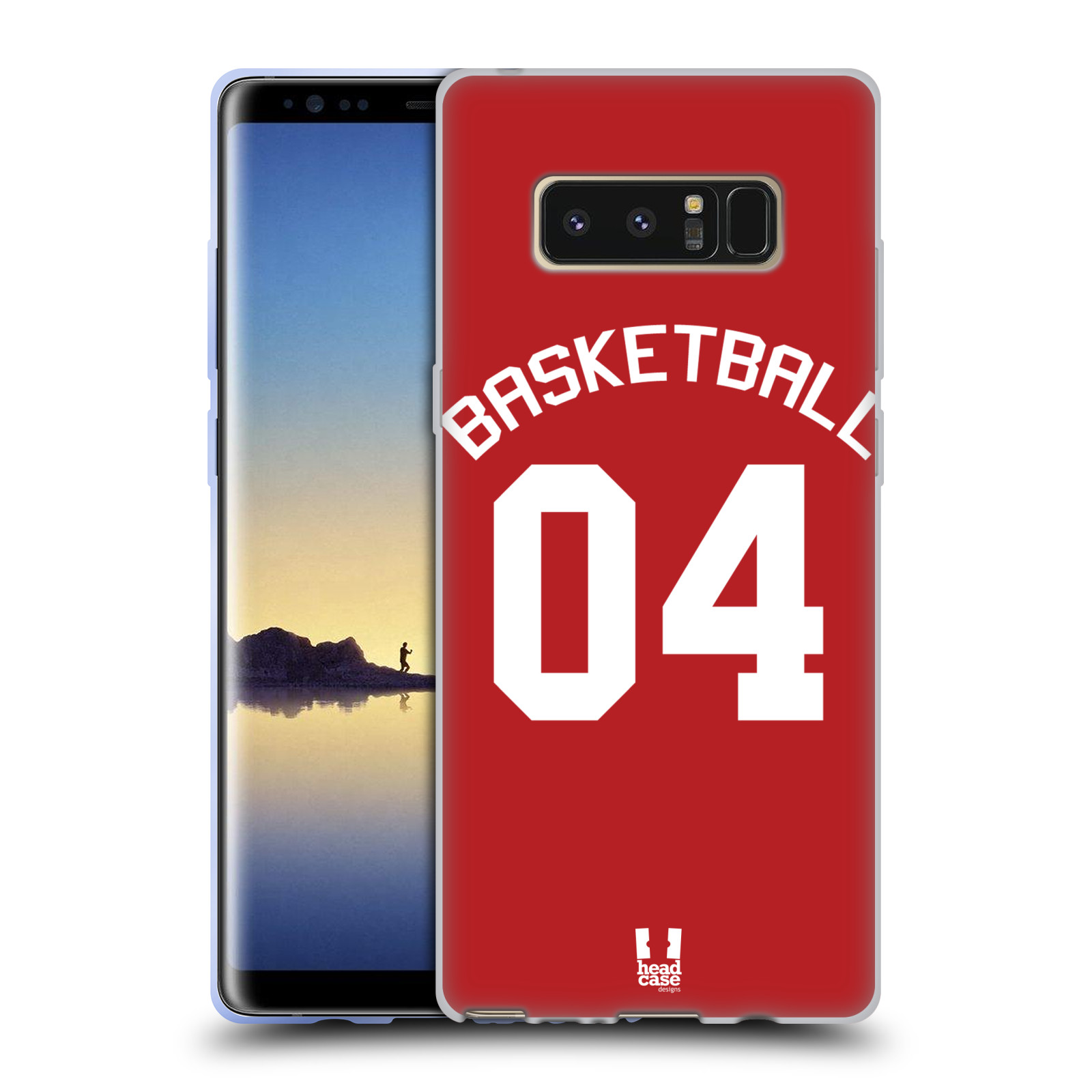 HEAD CASE silikonový obal na mobil Samsung Galaxy Note 8 Sportovní dres Basketbal červený