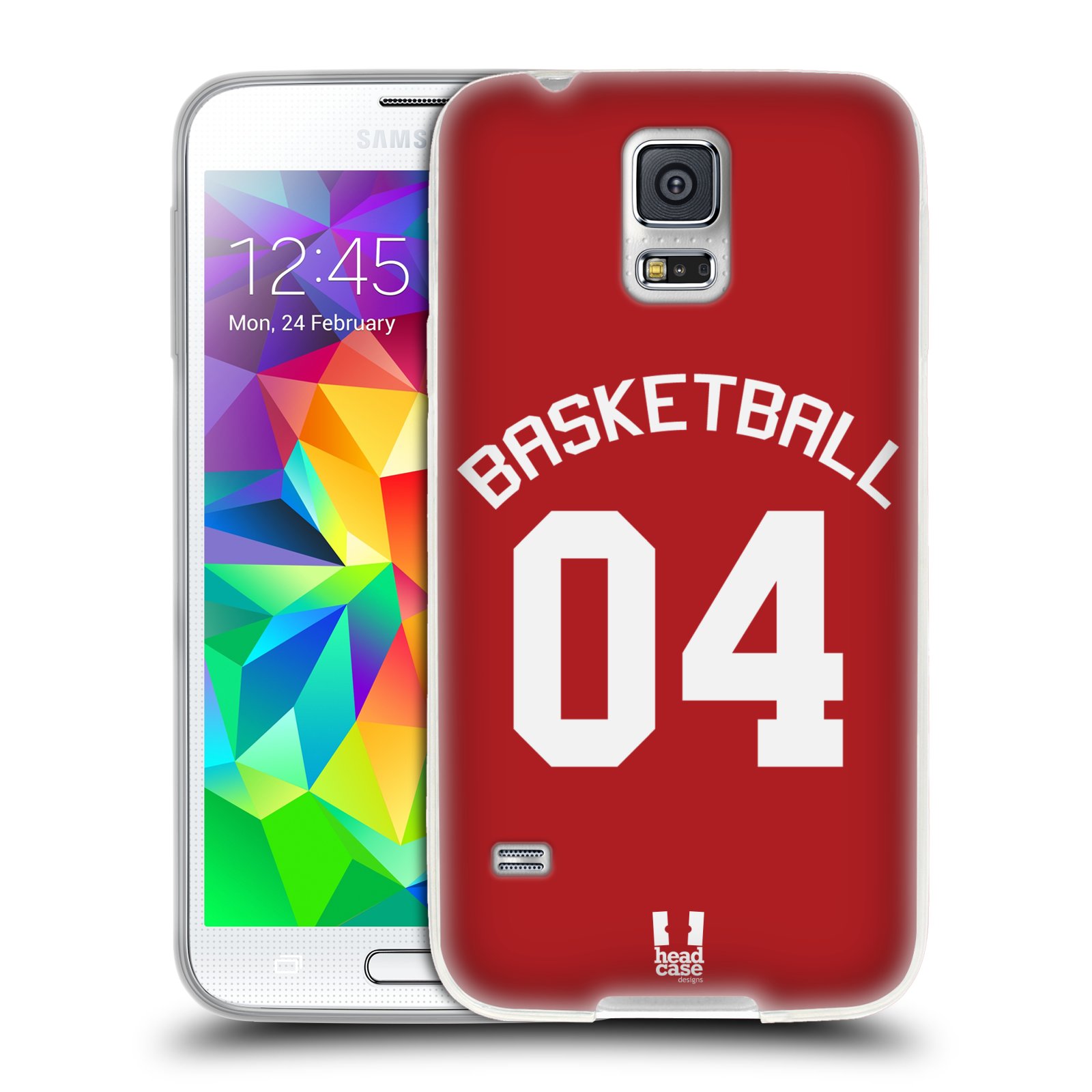 HEAD CASE silikonový obal na mobil Samsung Galaxy S5 Sportovní dres Basketbal červený