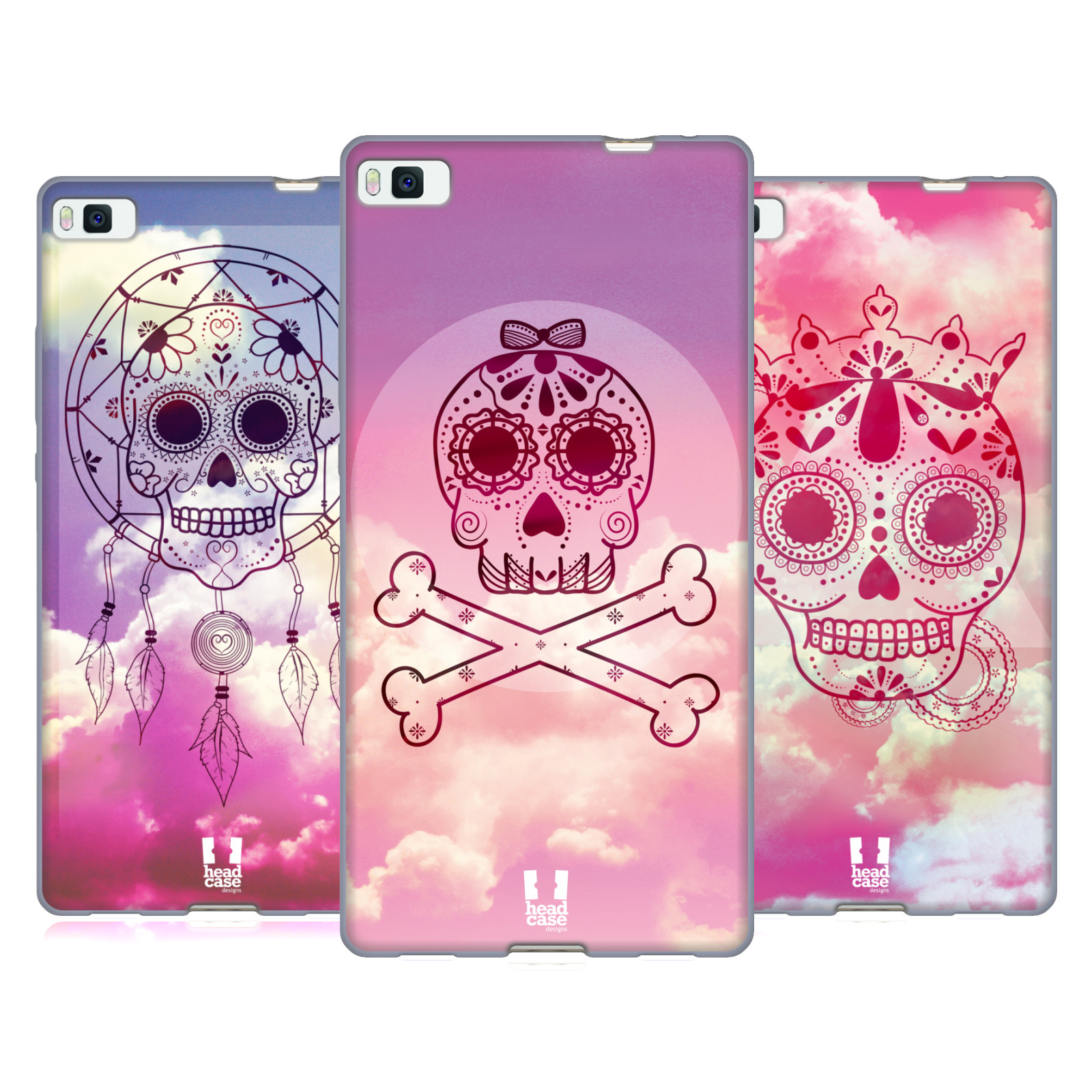 HEAD-CASE-DESIGNS-SKY-SKULLS-SOFT-GEL-CASE-FOR-HUAWEI-PHONES