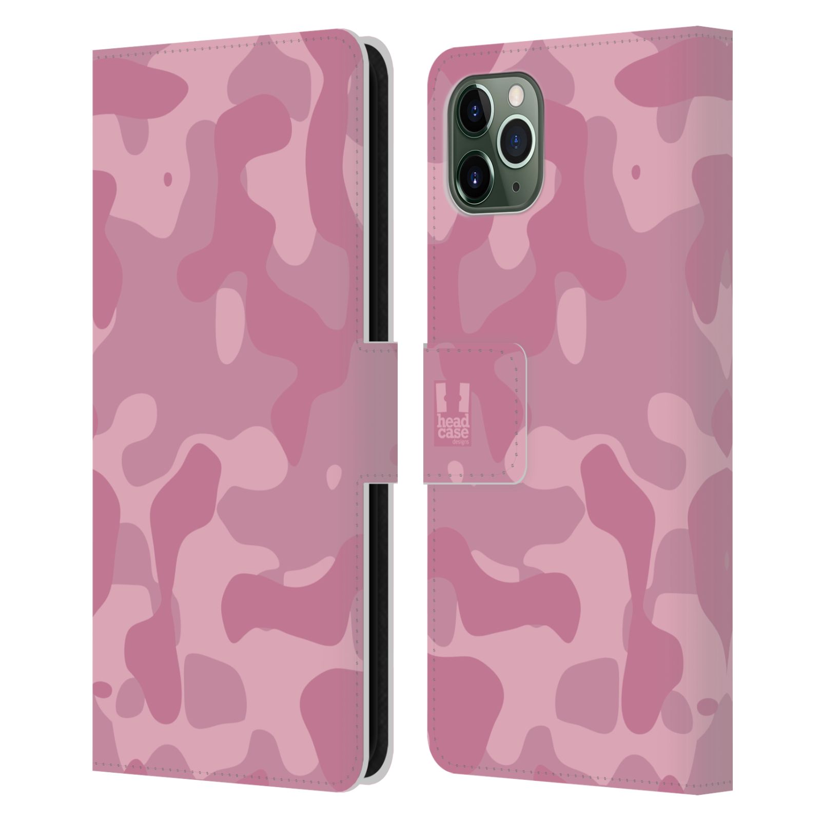Pouzdro na mobil Apple Iphone 11 PRO MAX lehká barevná kamufláž růžová