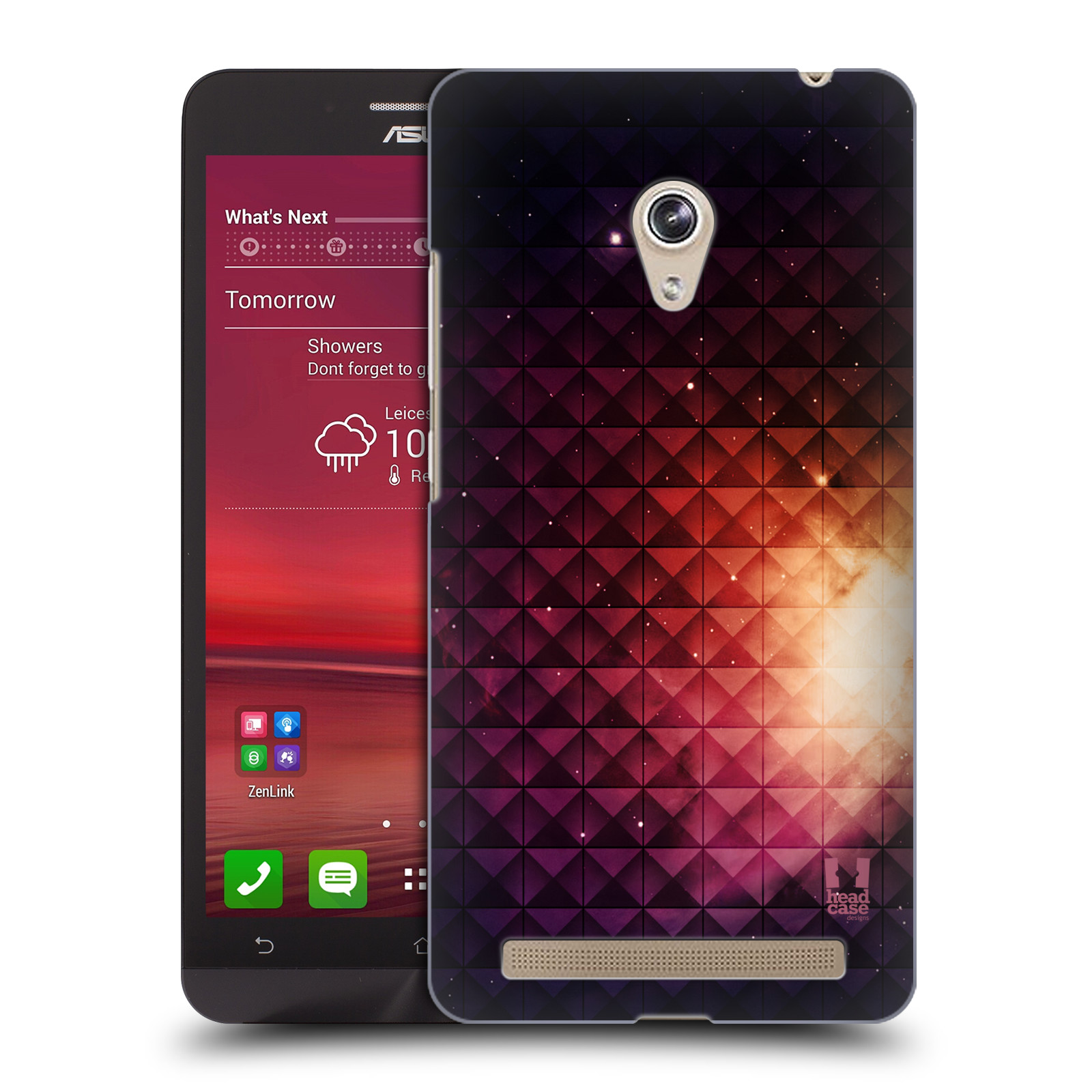 HEAD CASE plastový obal na mobil Asus Zenfone 6 vzor Hvězdná obloha hvězdy a slunce ŽLUTÁ ZÁŘE