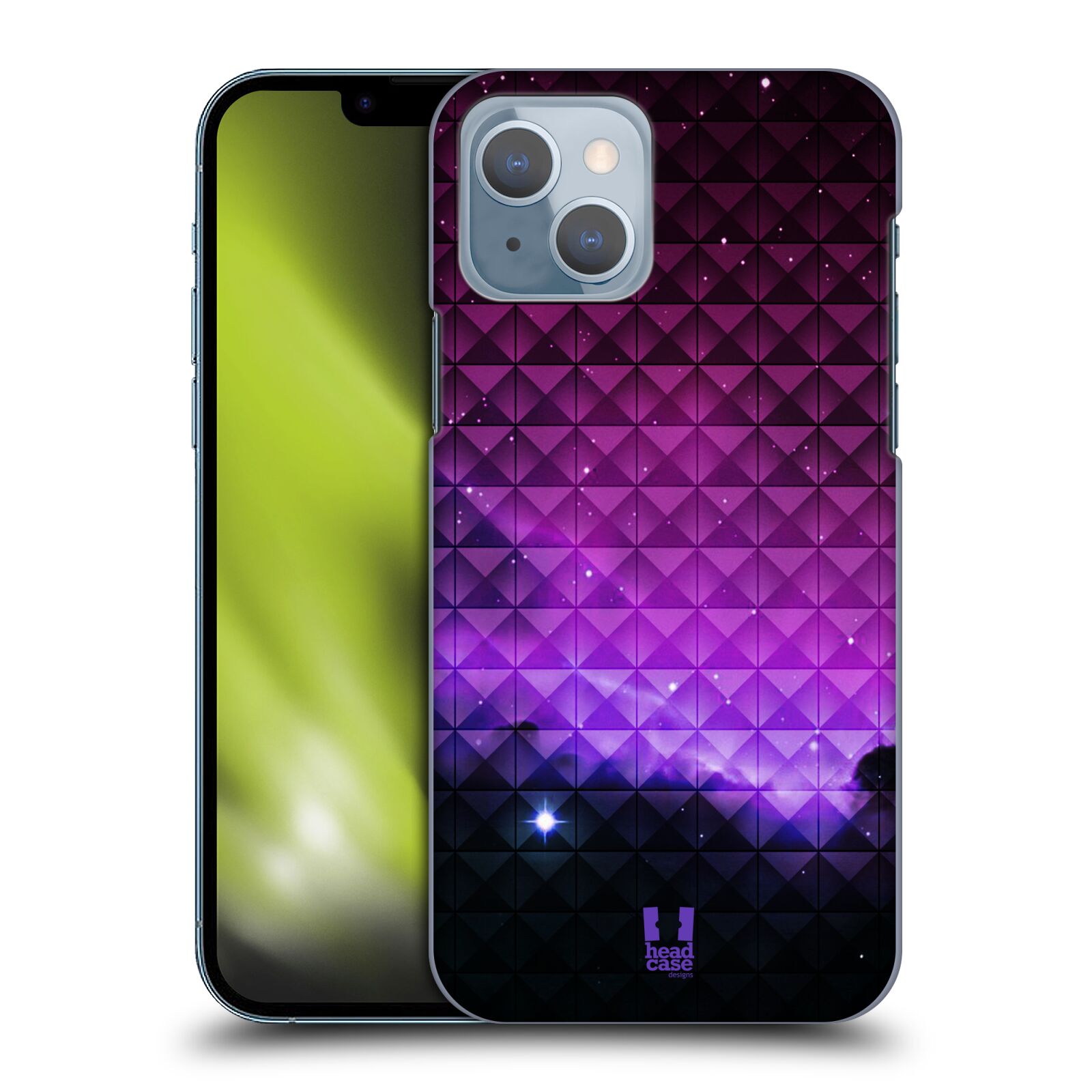 Zadní obal pro mobil Apple Iphone 14 - HEAD CASE - Fialová hvězdná obloha