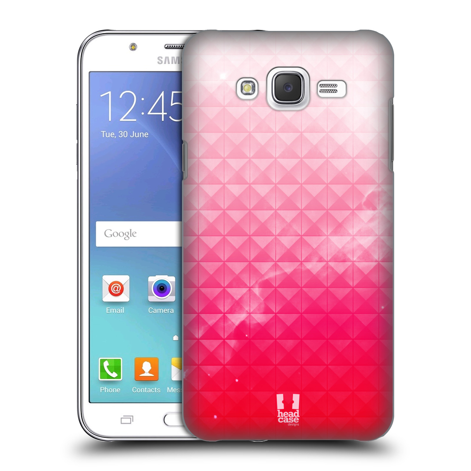 HEAD CASE plastový obal na mobil SAMSUNG Galaxy J5, J500 vzor Hvězdná obloha hvězdy a slunce JAHODA RŮŽOVÁ