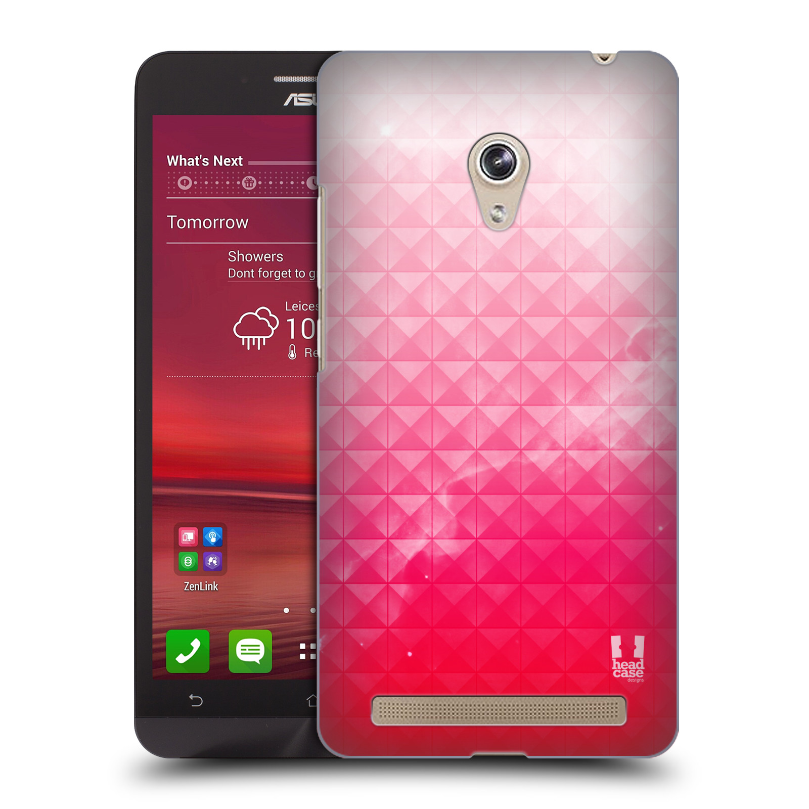 HEAD CASE plastový obal na mobil Asus Zenfone 6 vzor Hvězdná obloha hvězdy a slunce JAHODA RŮŽOVÁ
