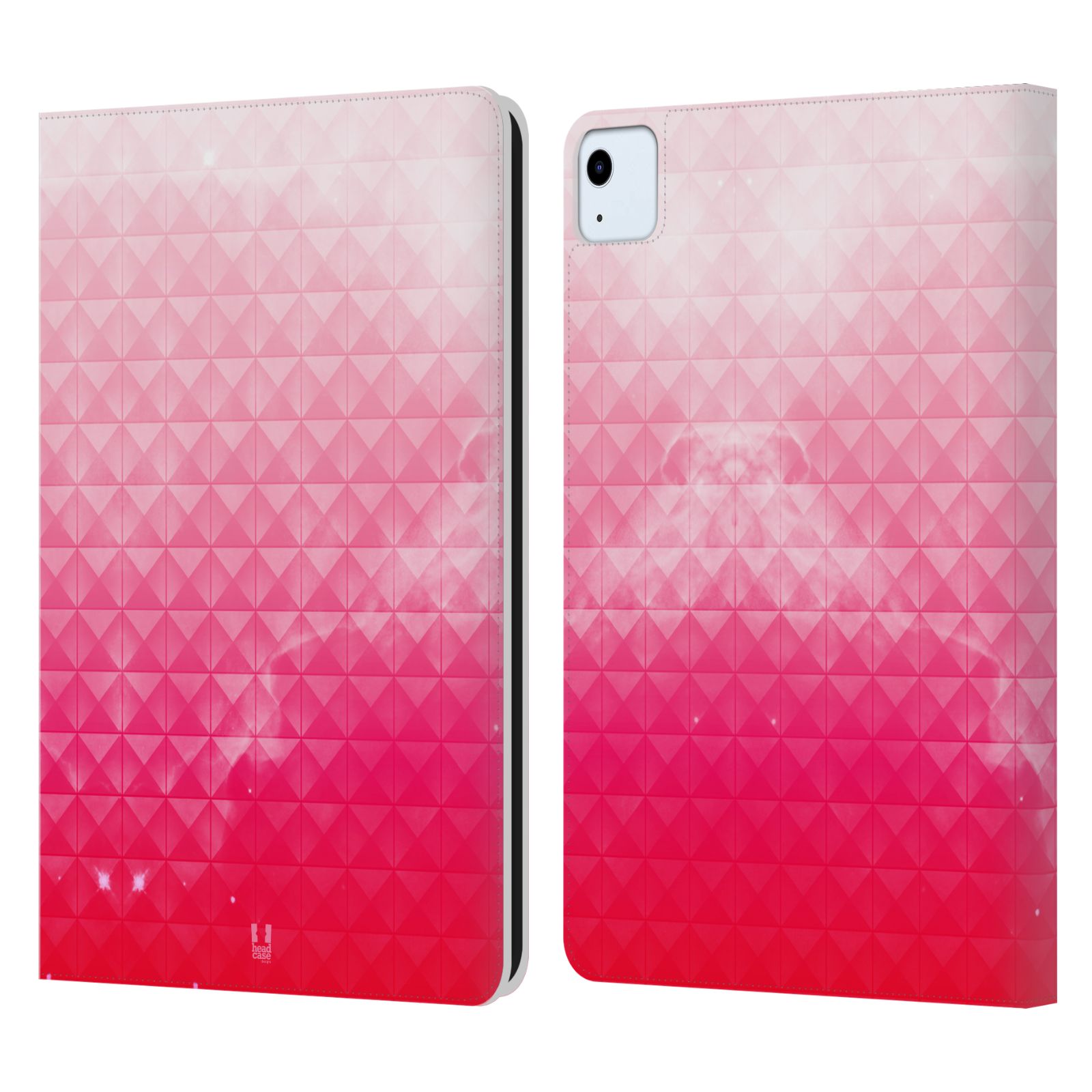 Pouzdro pro tablet Apple Ipad Air 2020 / 2022 - HEAD CASE - barevná vesmírná mlhovina růžová jahoda