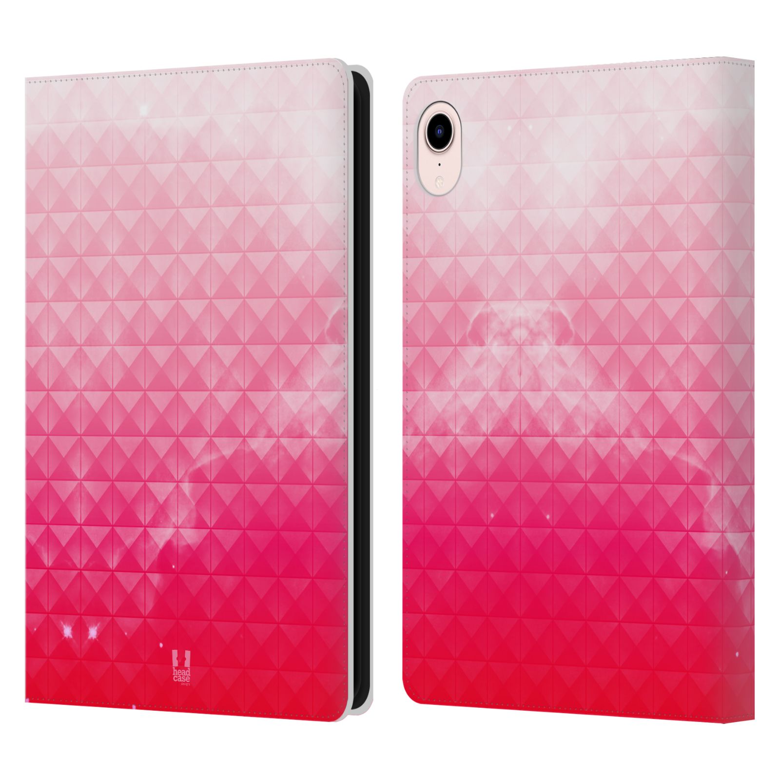 Pouzdro pro tablet Apple Ipad MINI (2021) - HEAD CASE - barevná vesmírná mlhovina růžová jahoda