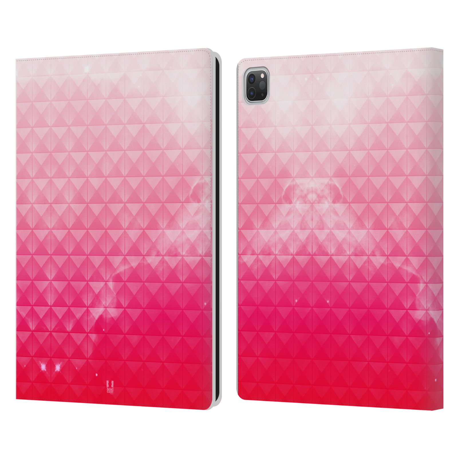 Pouzdro pro tablet Apple Ipad Pro 12.9 - HEAD CASE - barevná vesmírná mlhovina růžová jahoda