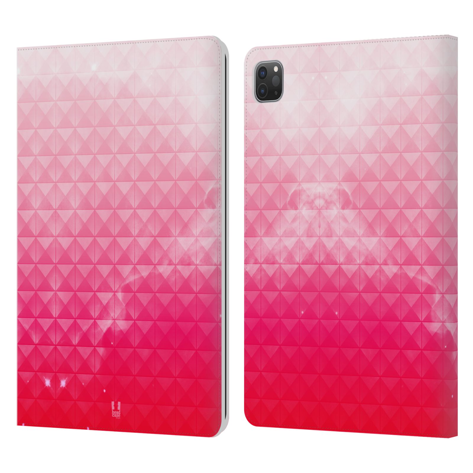 Pouzdro pro tablet Apple Ipad Pro 11 - HEAD CASE - barevná vesmírná mlhovina růžová jahoda