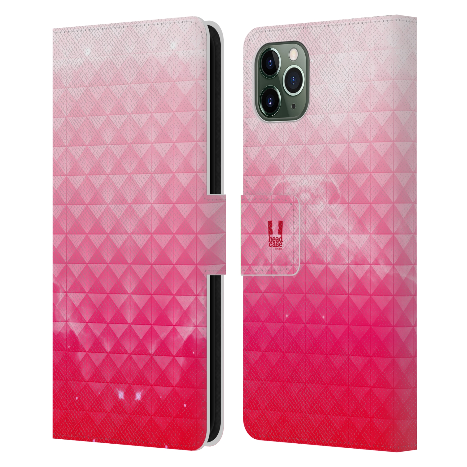 Pouzdro na mobil Apple Iphone 11 PRO MAX barevná vesmírná mlhovina růžová jahoda