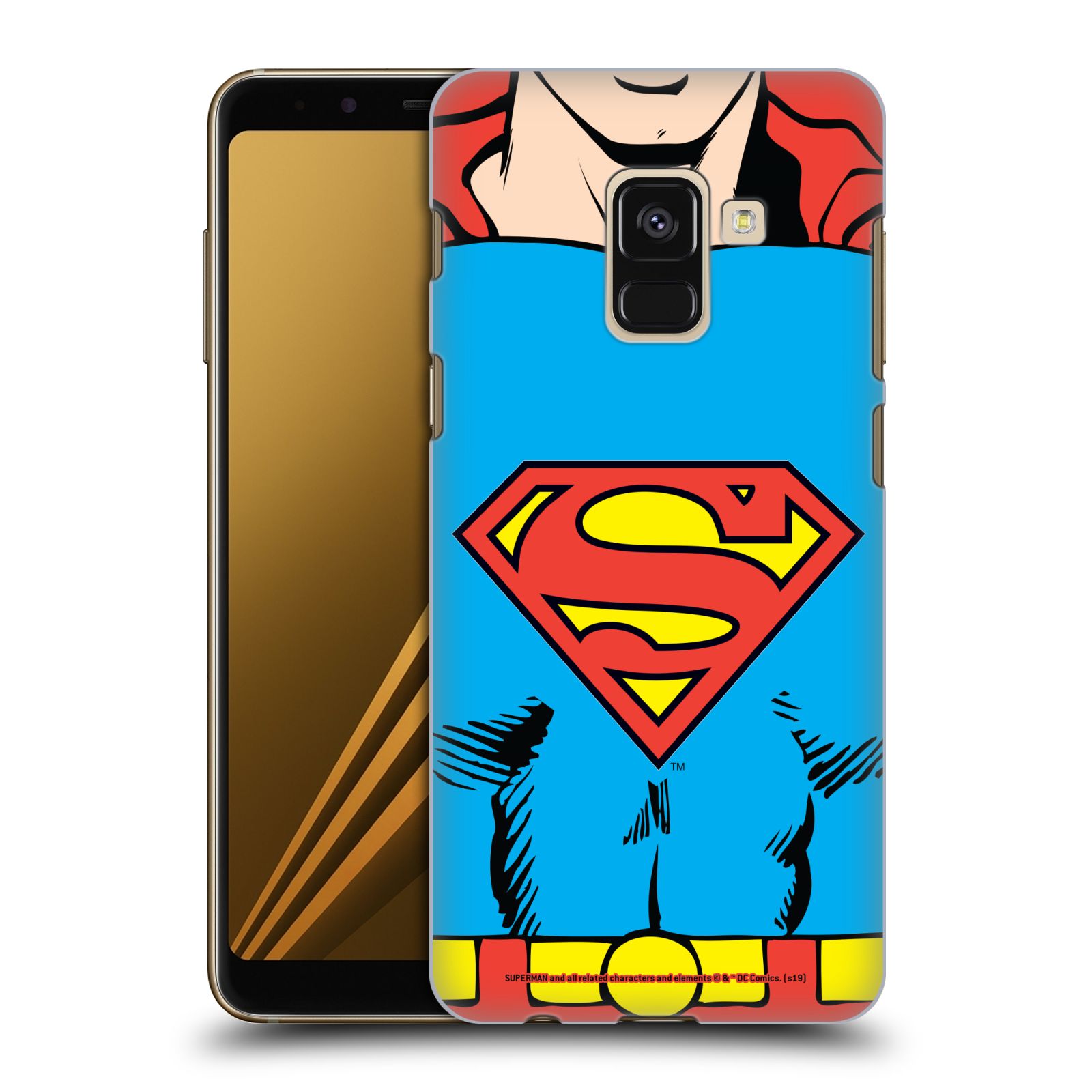 Pouzdro na mobil Samsung Galaxy A8+ 2018, A8 PLUS 2018 - HEAD CASE - DC komix Superman v obleku