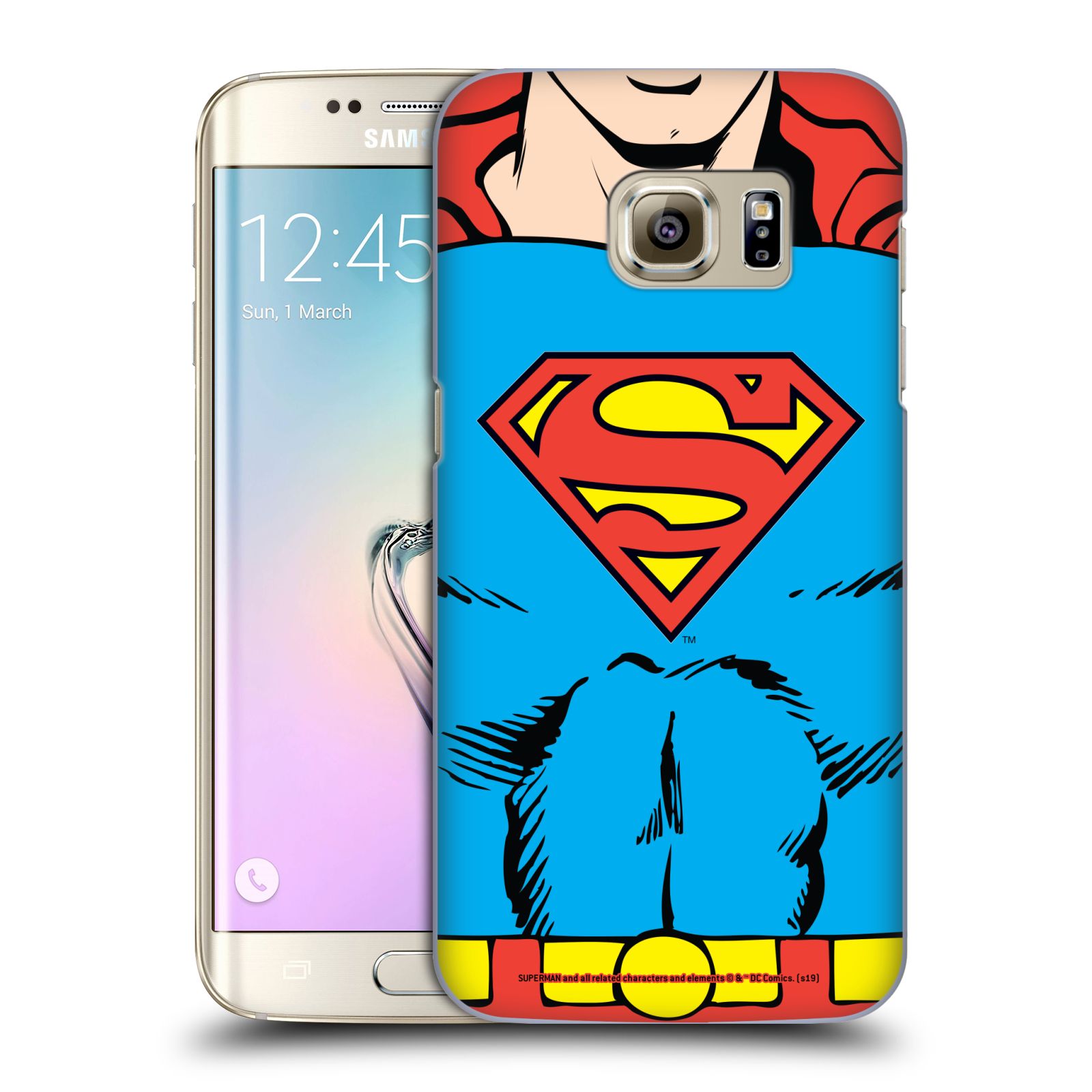 Pouzdro na mobil Samsung Galaxy S7 EDGE - HEAD CASE - DC komix Superman v obleku