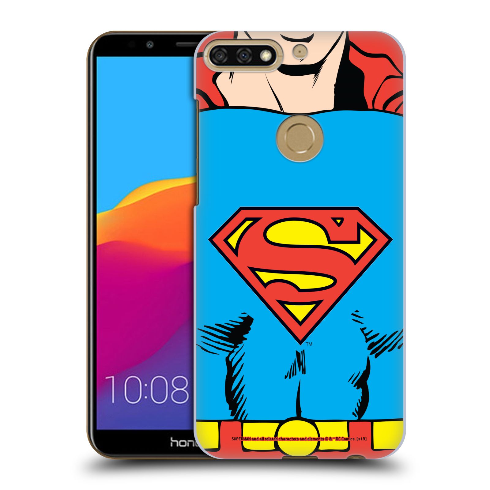 Pouzdro na mobil HONOR 7C - HEAD CASE - DC komix Superman v obleku