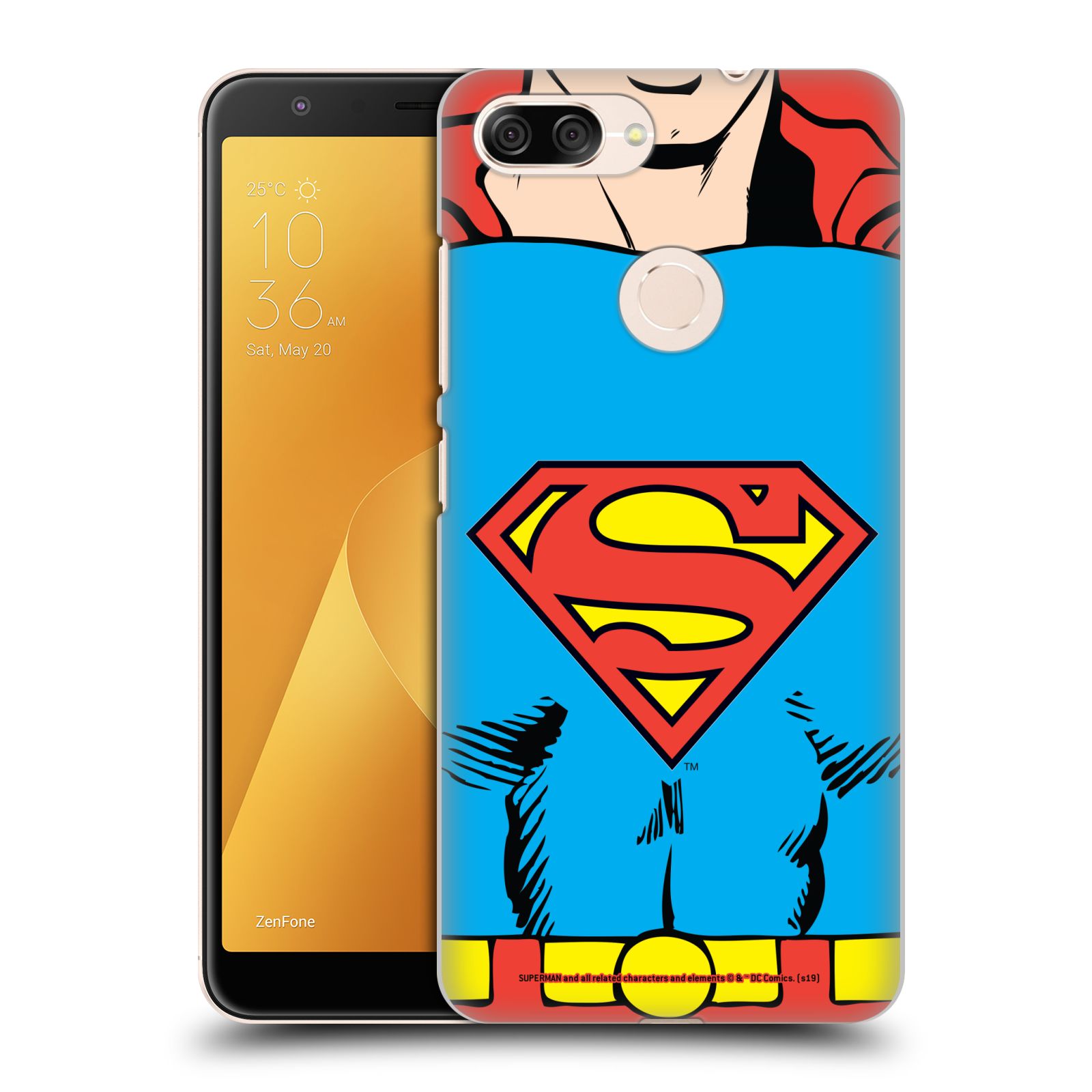 Pouzdro na mobil ASUS ZENFONE Max Plus M1 - HEAD CASE - DC komix Superman v obleku