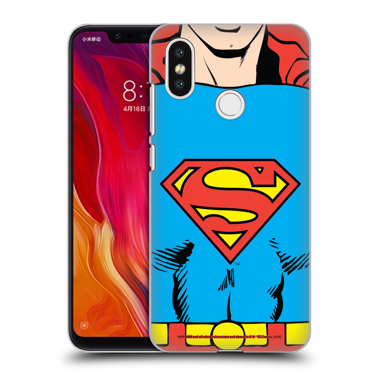 Pouzdro na mobil Xiaomi  Mi 8 - HEAD CASE - DC komix Superman v obleku