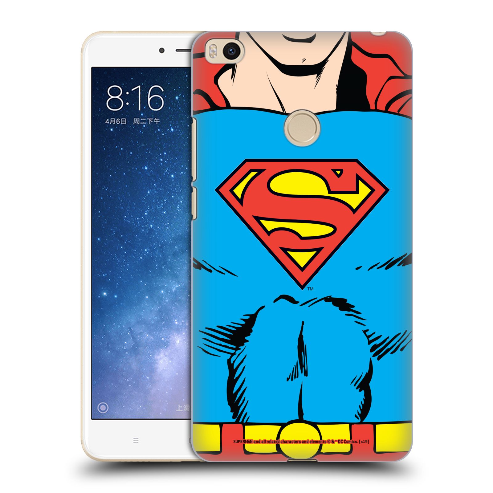 Pouzdro na mobil Xiaomi Mi Max 2 - HEAD CASE - DC komix Superman v obleku