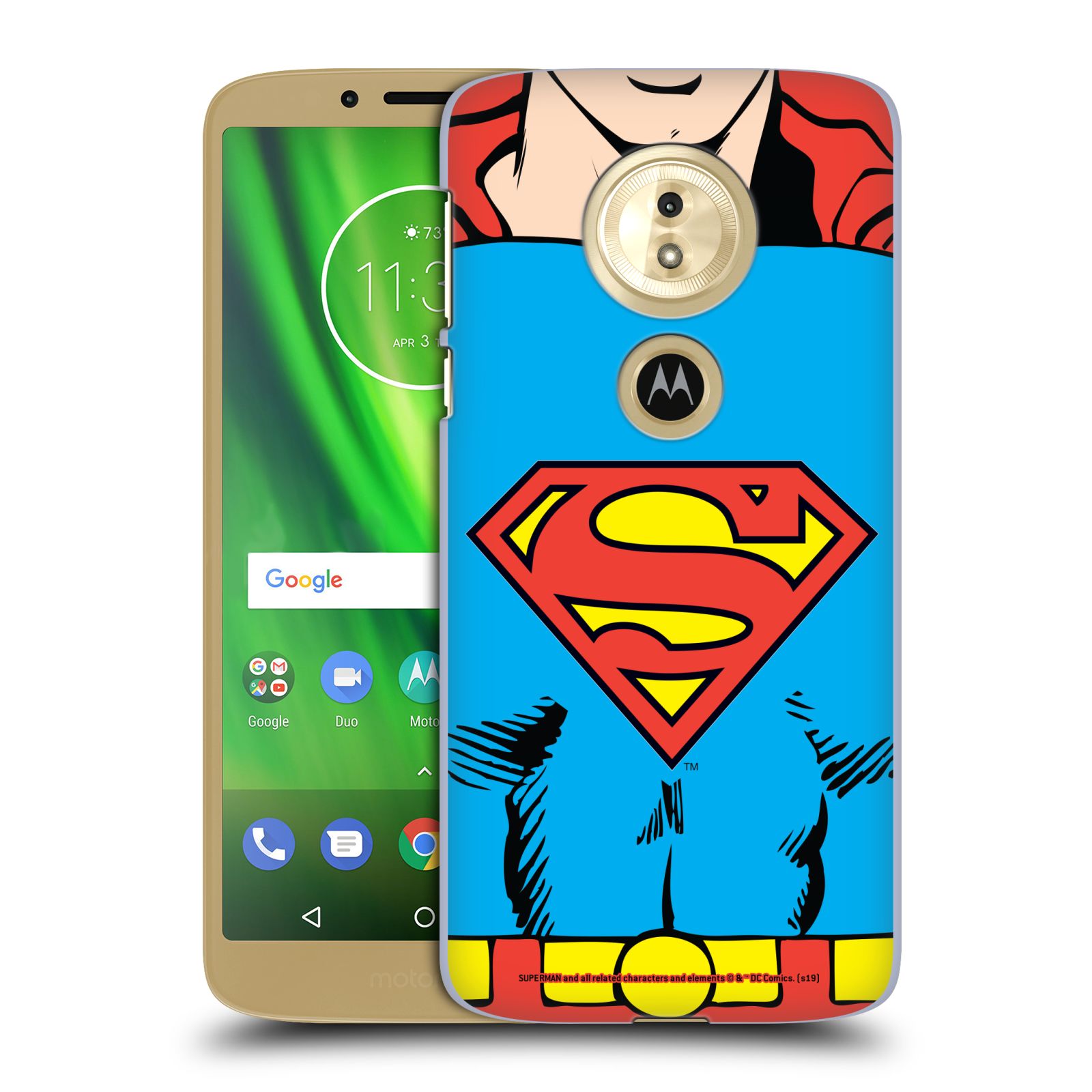 Pouzdro na mobil Motorola Moto E5 - HEAD CASE - DC komix Superman v obleku