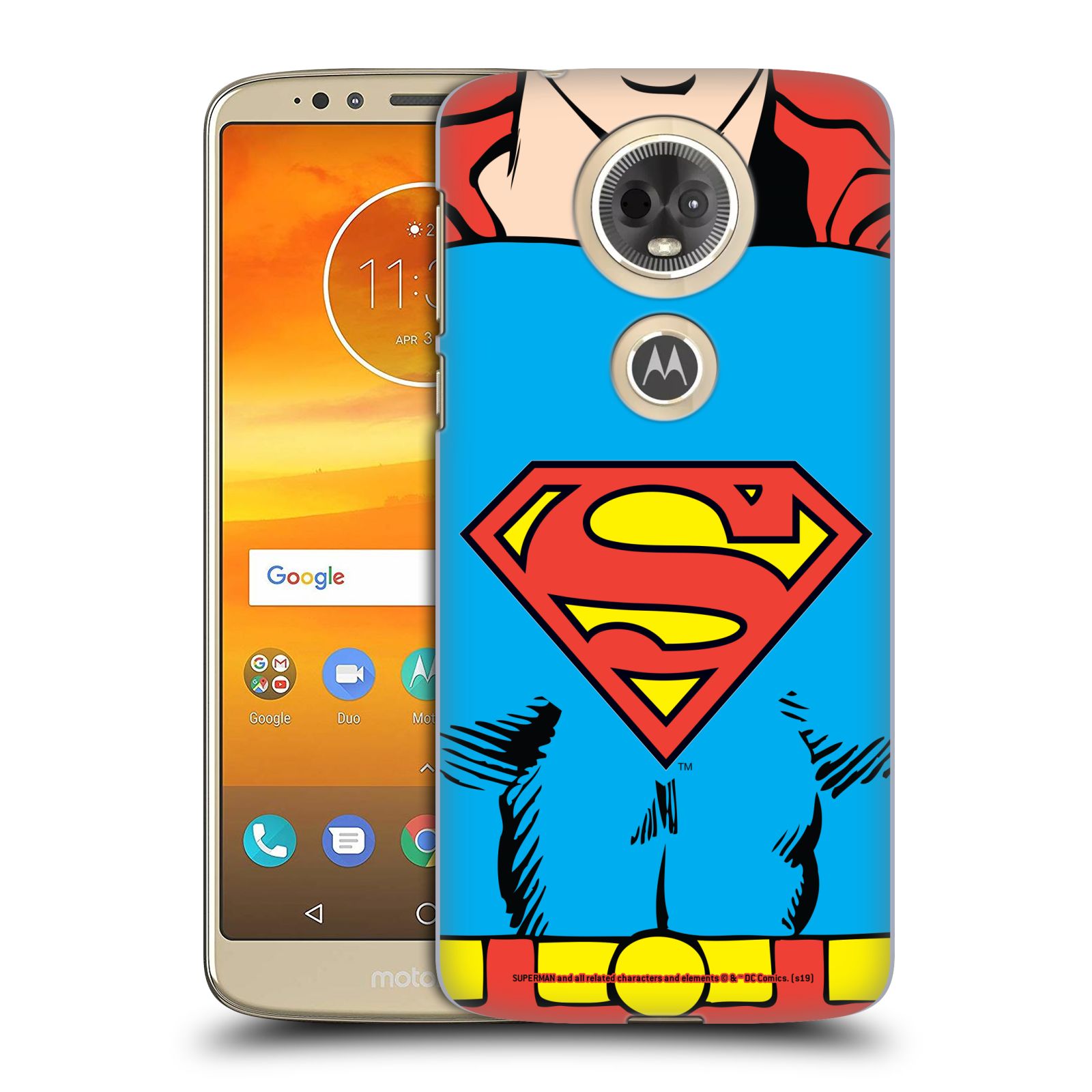 Pouzdro na mobil Motorola Moto E5 PLUS - HEAD CASE - DC komix Superman v obleku