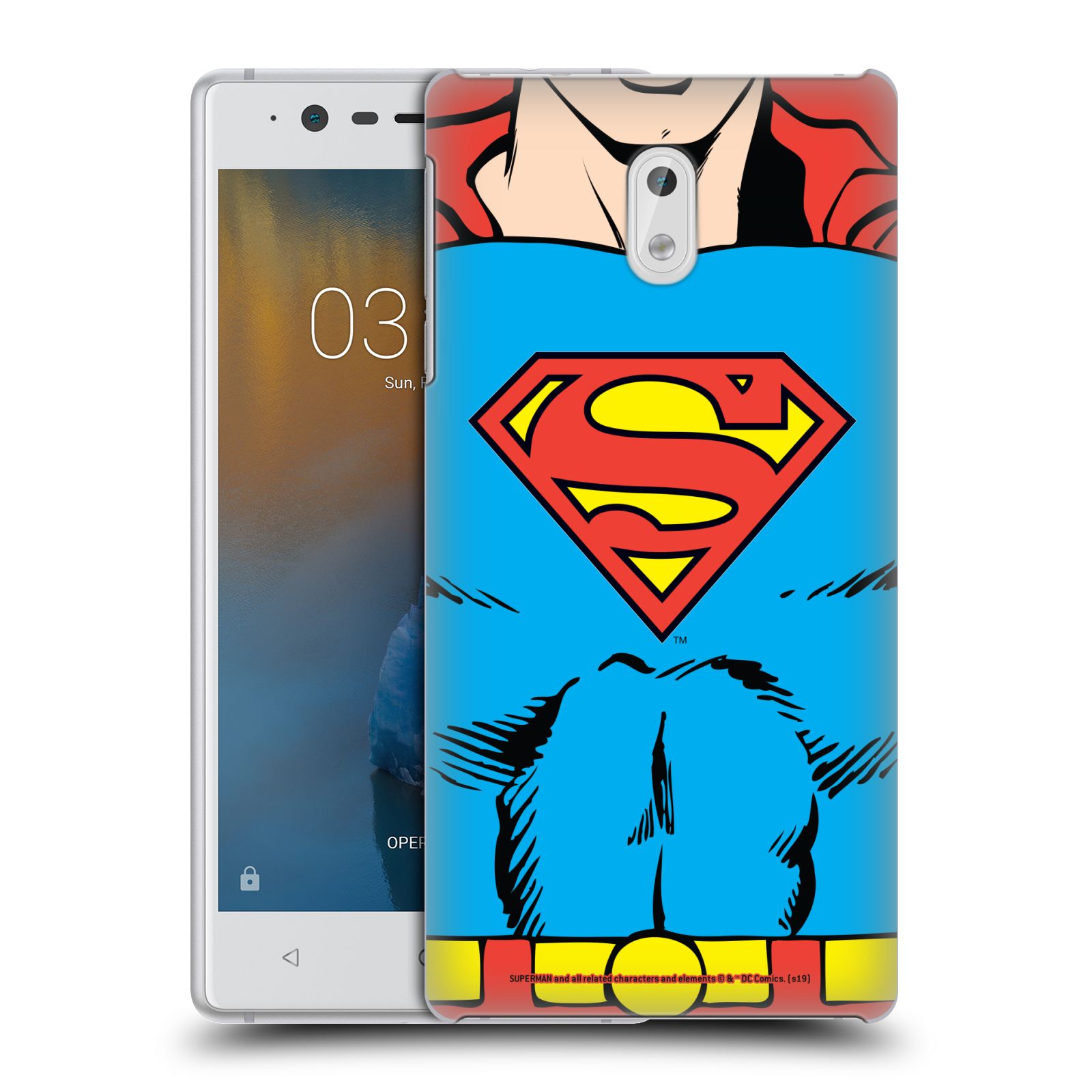 Pouzdro na mobil Nokia 3 - HEAD CASE - DC komix Superman v obleku