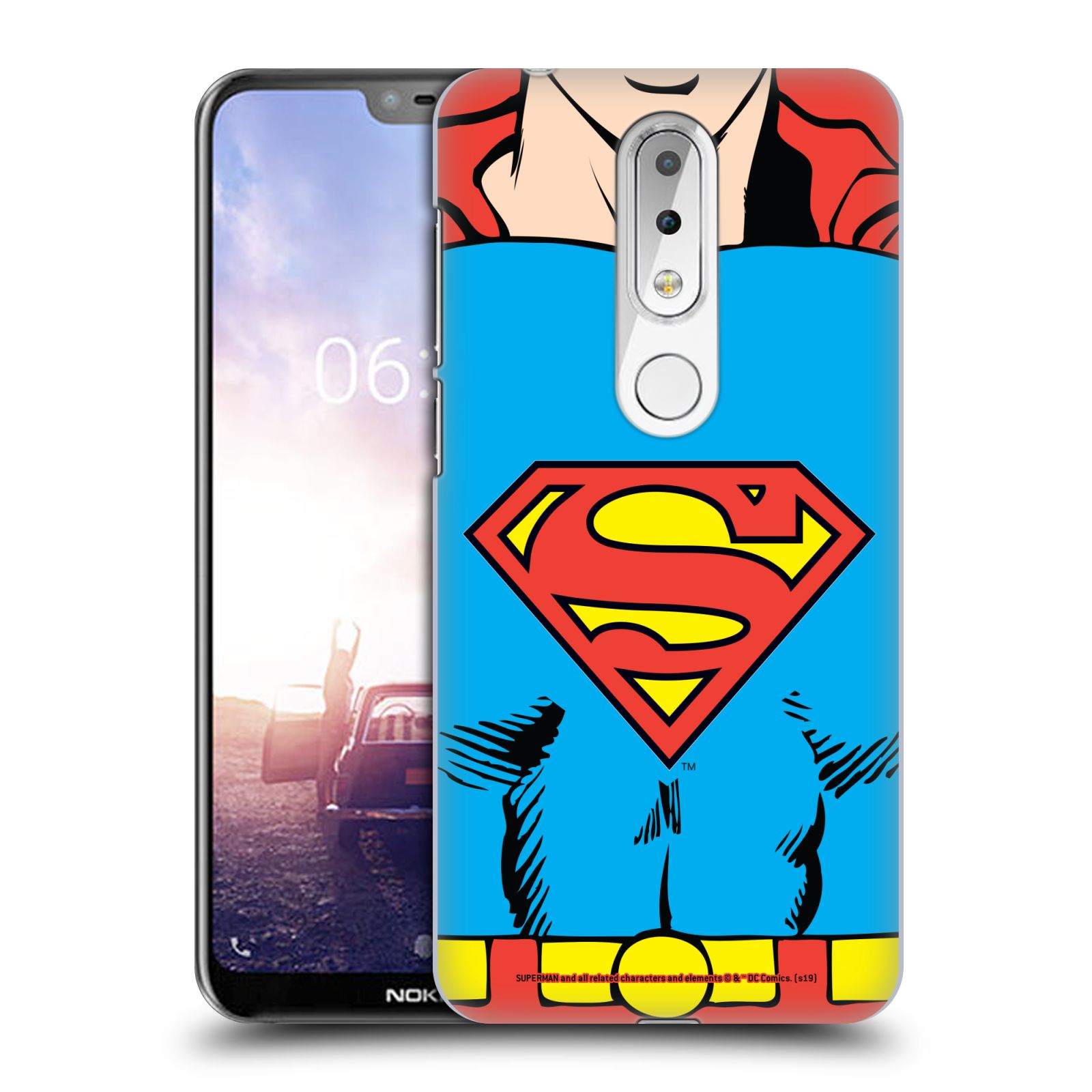 Pouzdro na mobil Nokia 6.1 PLUS - HEAD CASE - DC komix Superman v obleku