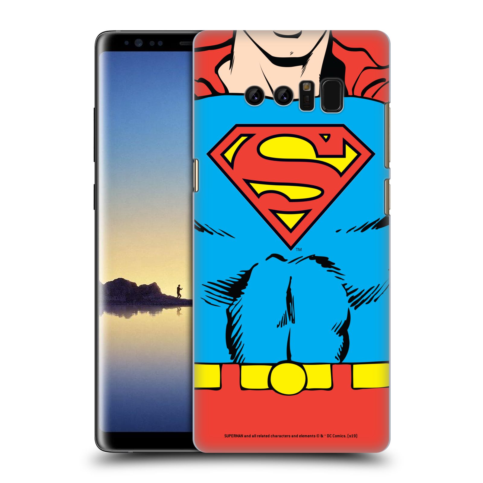 Pouzdro na mobil Samsung Galaxy Note 8 - HEAD CASE - DC komix Superman v obleku