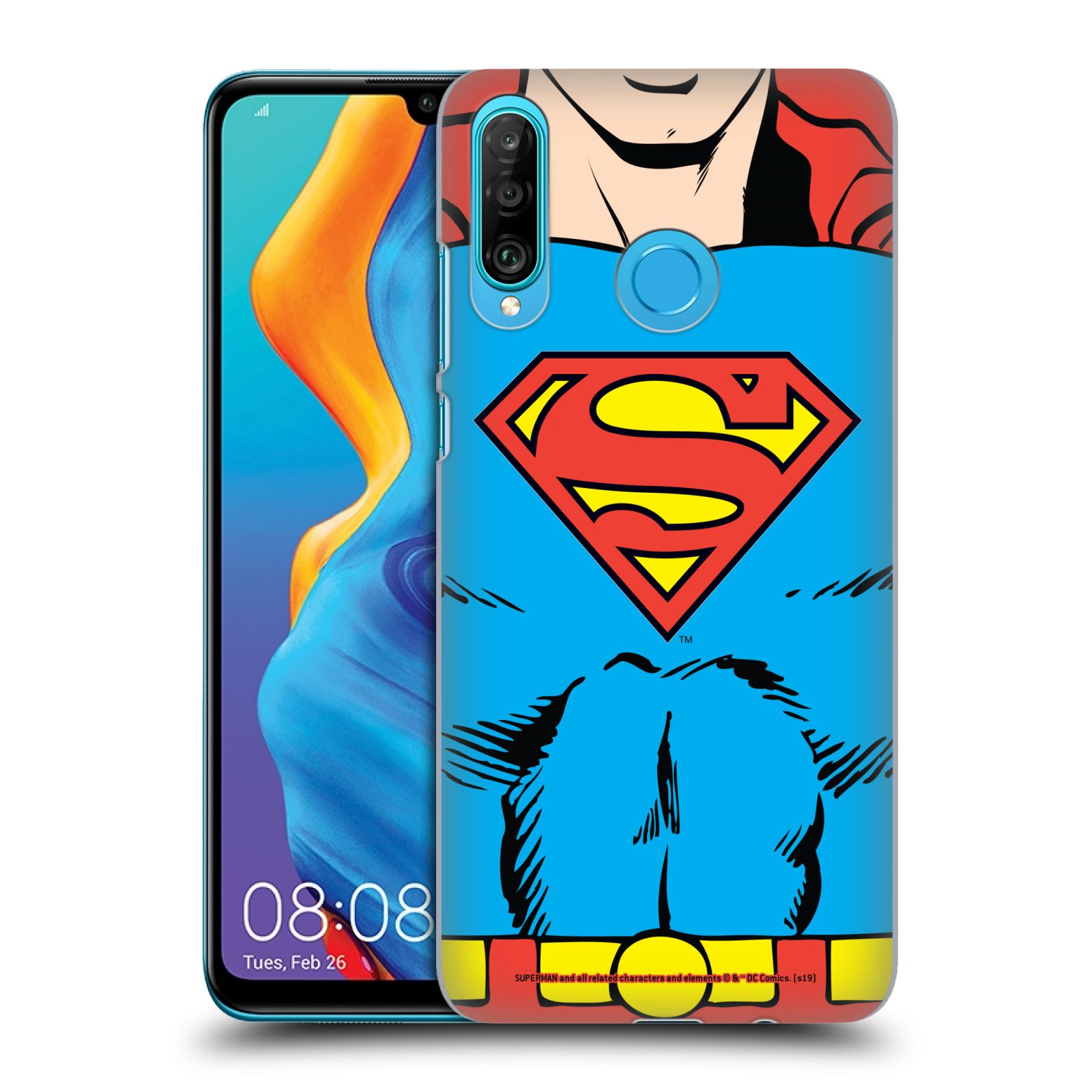 Pouzdro na mobil Huawei P30 LITE - HEAD CASE - DC komix Superman v obleku