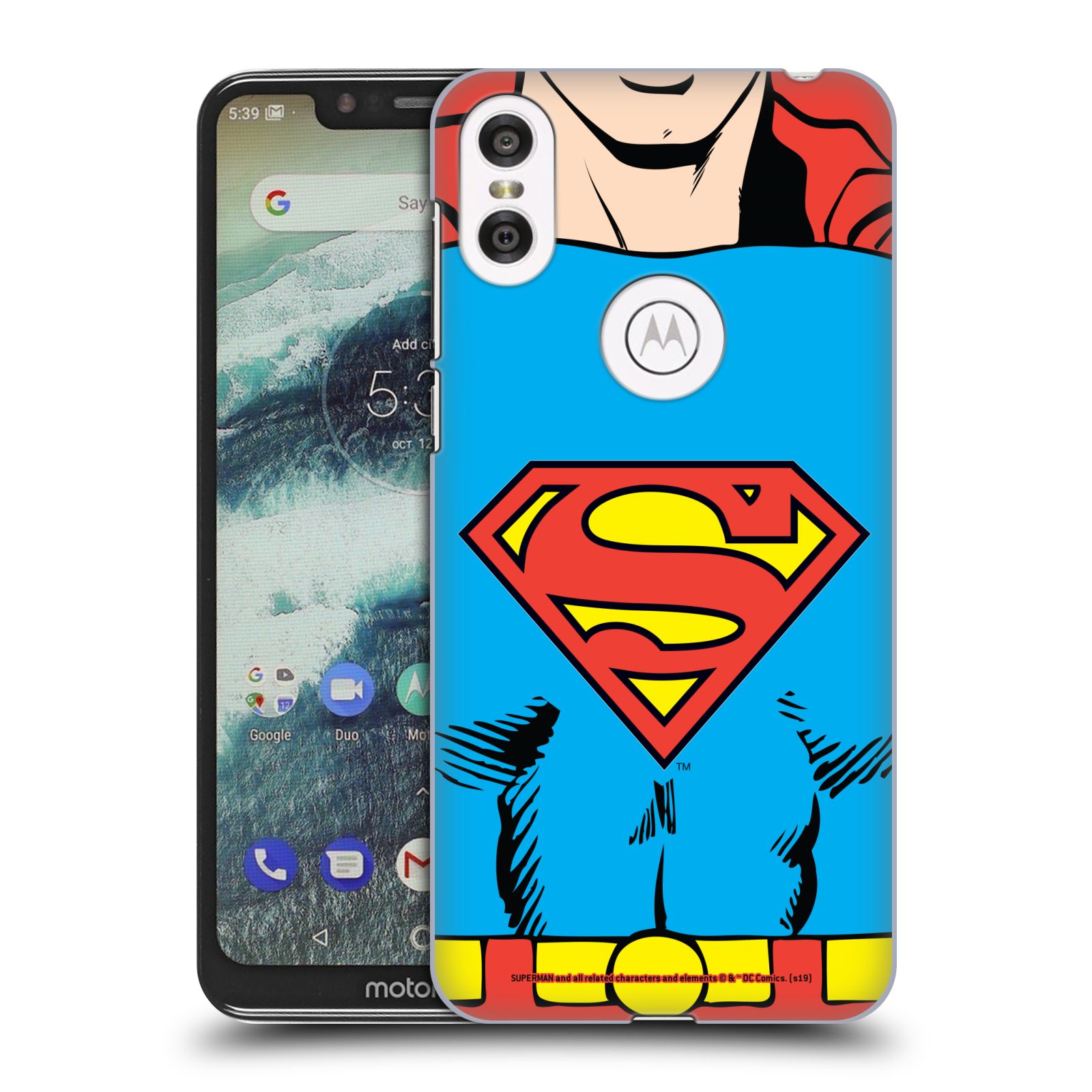 Pouzdro na mobil Motorola Moto ONE - HEAD CASE - DC komix Superman v obleku