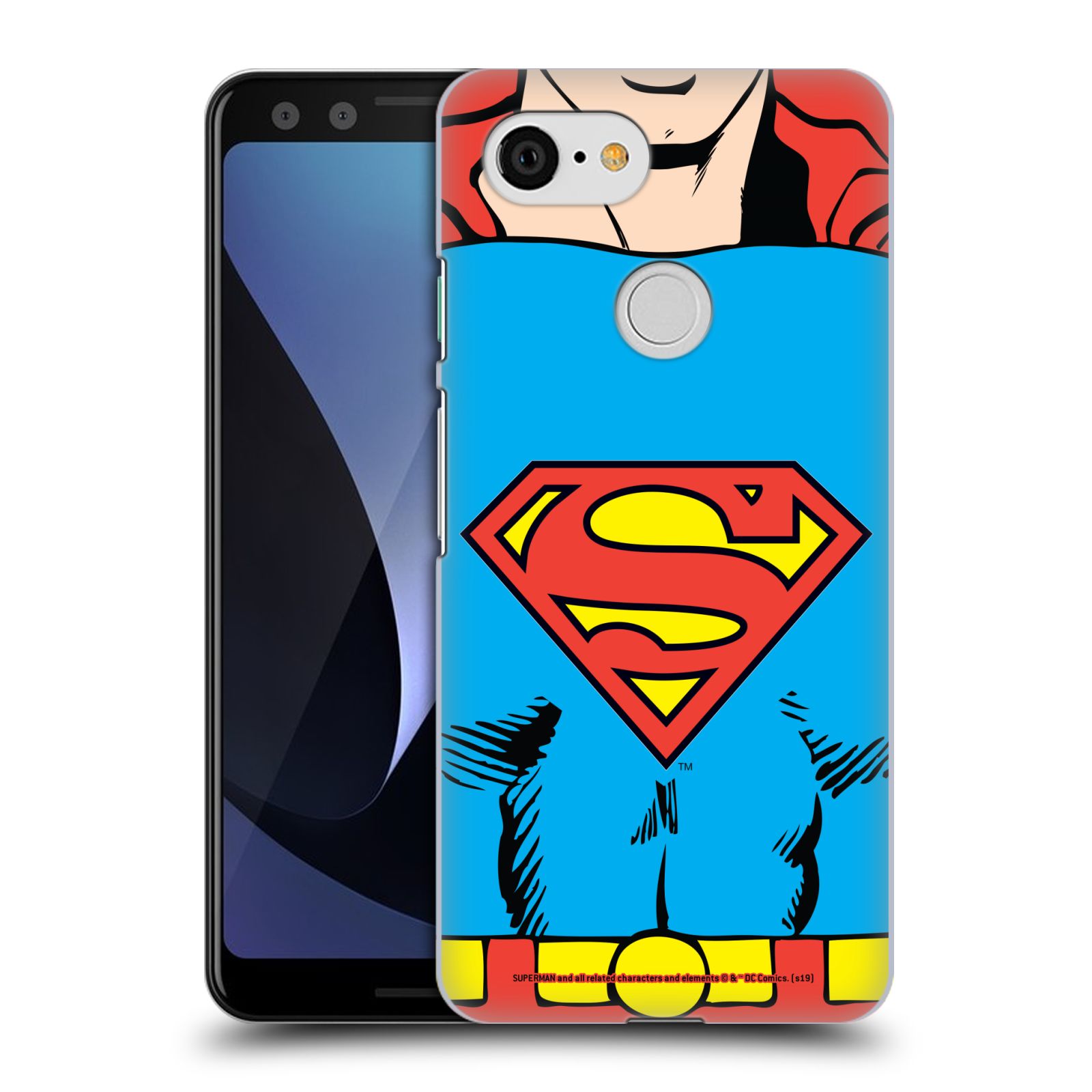 Pouzdro na mobil Google Pixel 3 - HEAD CASE - DC komix Superman v obleku