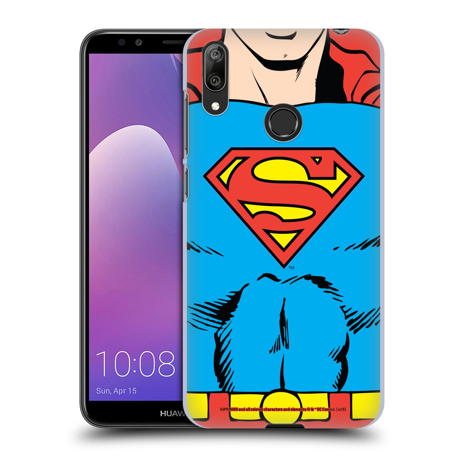 Pouzdro na mobil Huawei Y7 2019 - HEAD CASE - DC komix Superman v obleku