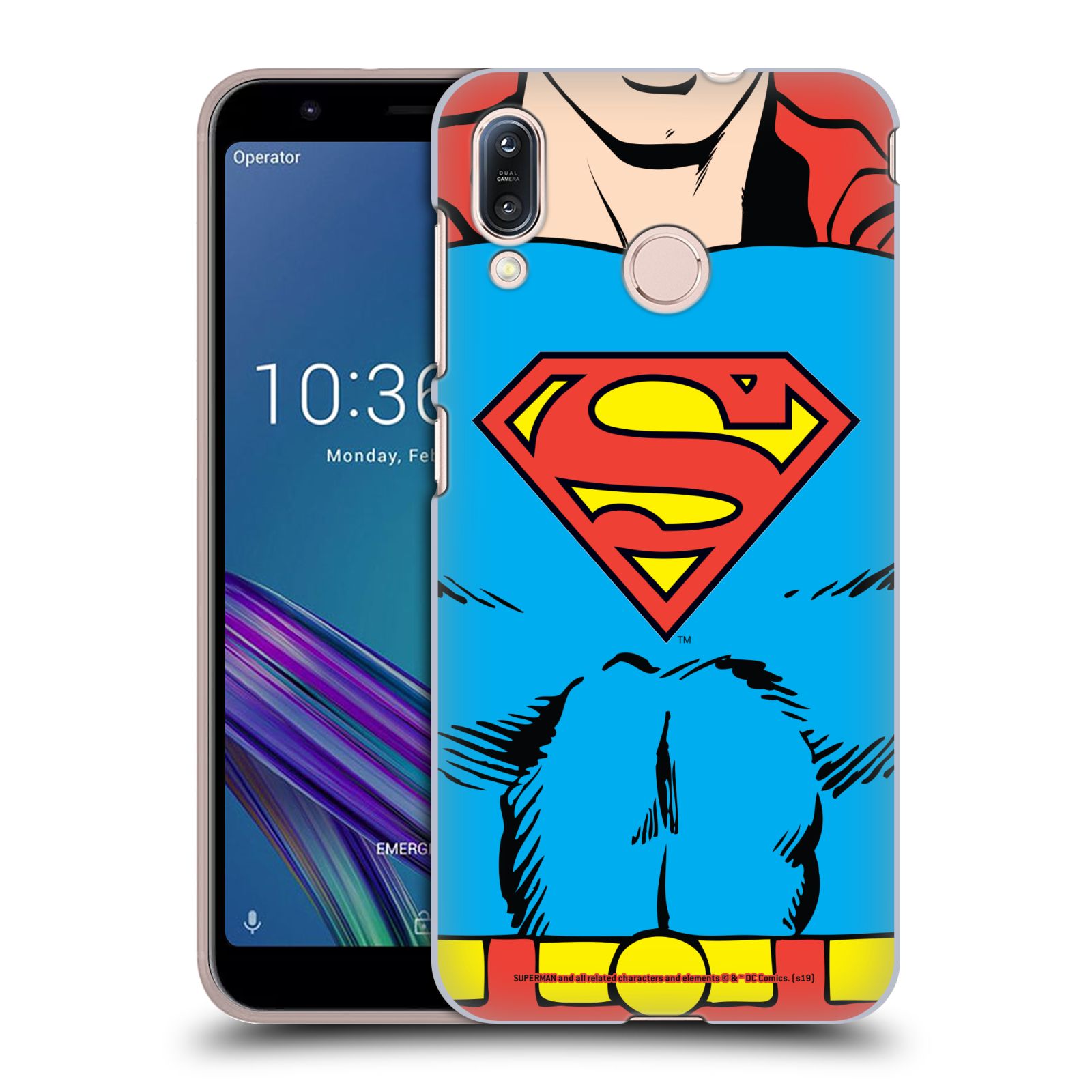 Pouzdro na mobil ASUS ZENFONE MAX M1 (ZB555KL) - HEAD CASE - DC komix Superman v obleku