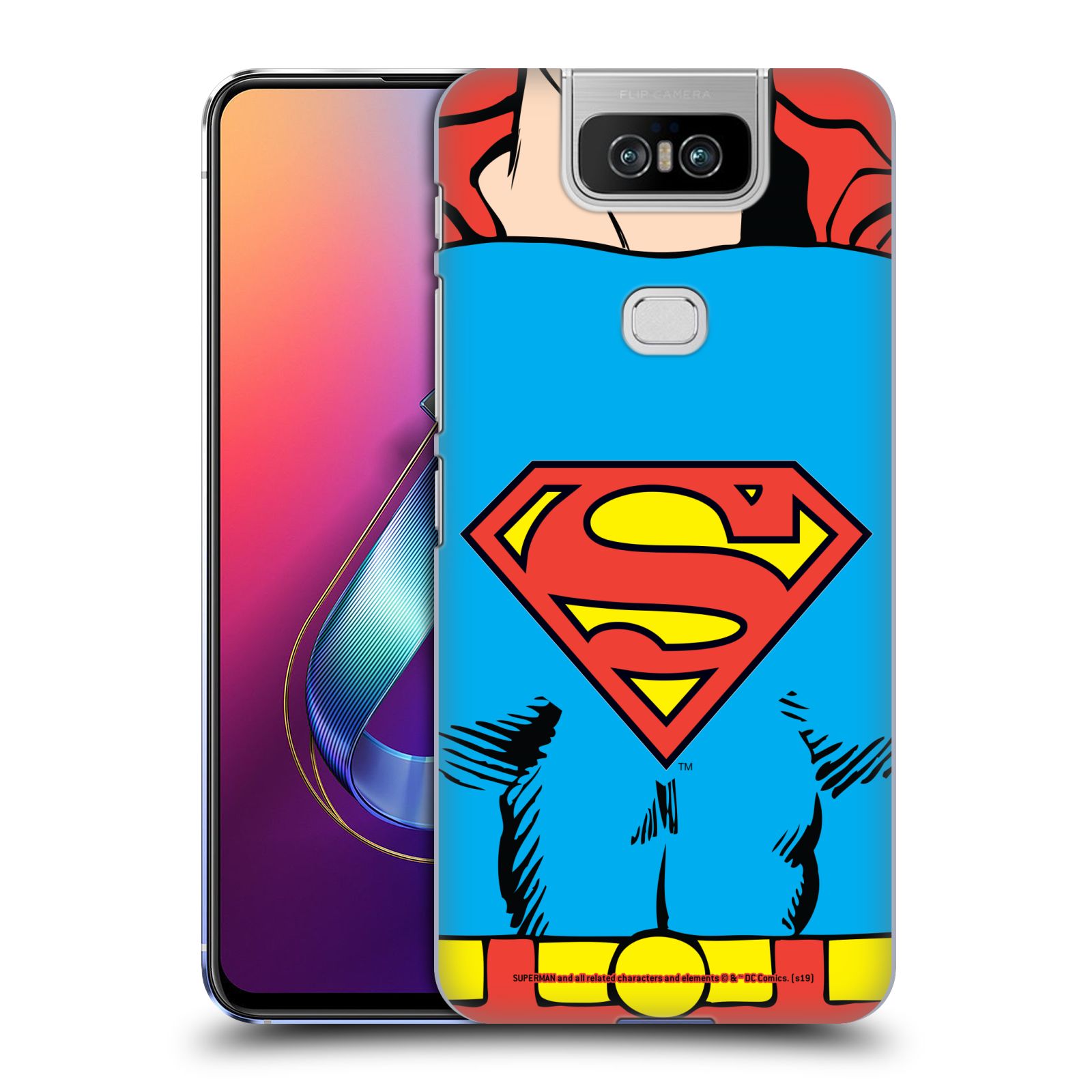 Pouzdro na mobil ASUS Zenfone 6 ZS630KL - HEAD CASE - DC komix Superman v obleku