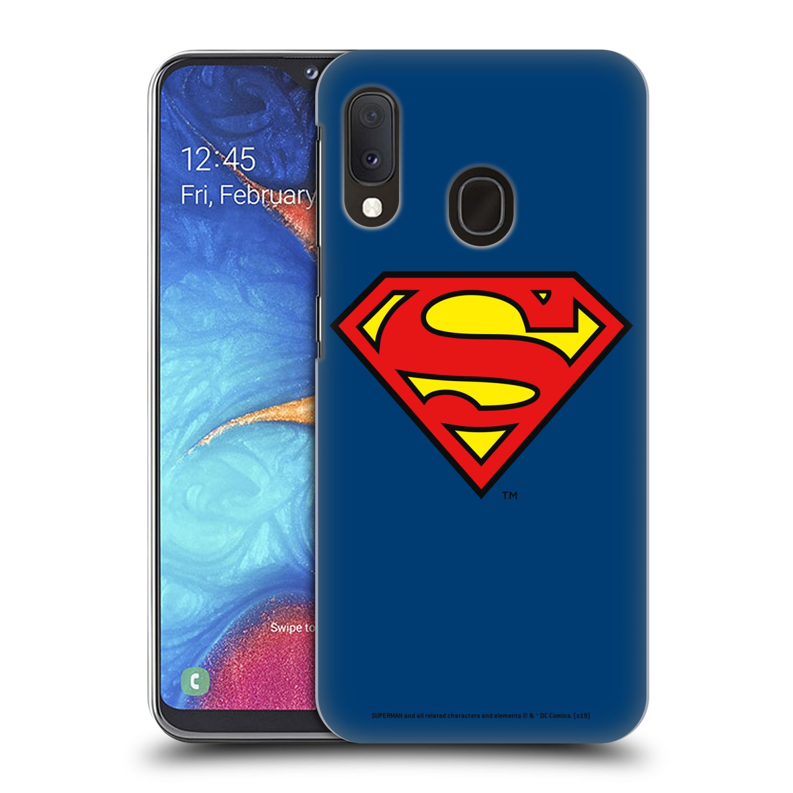 Pouzdro na mobil Samsung Galaxy A20e - HEAD CASE - DC komix Superman