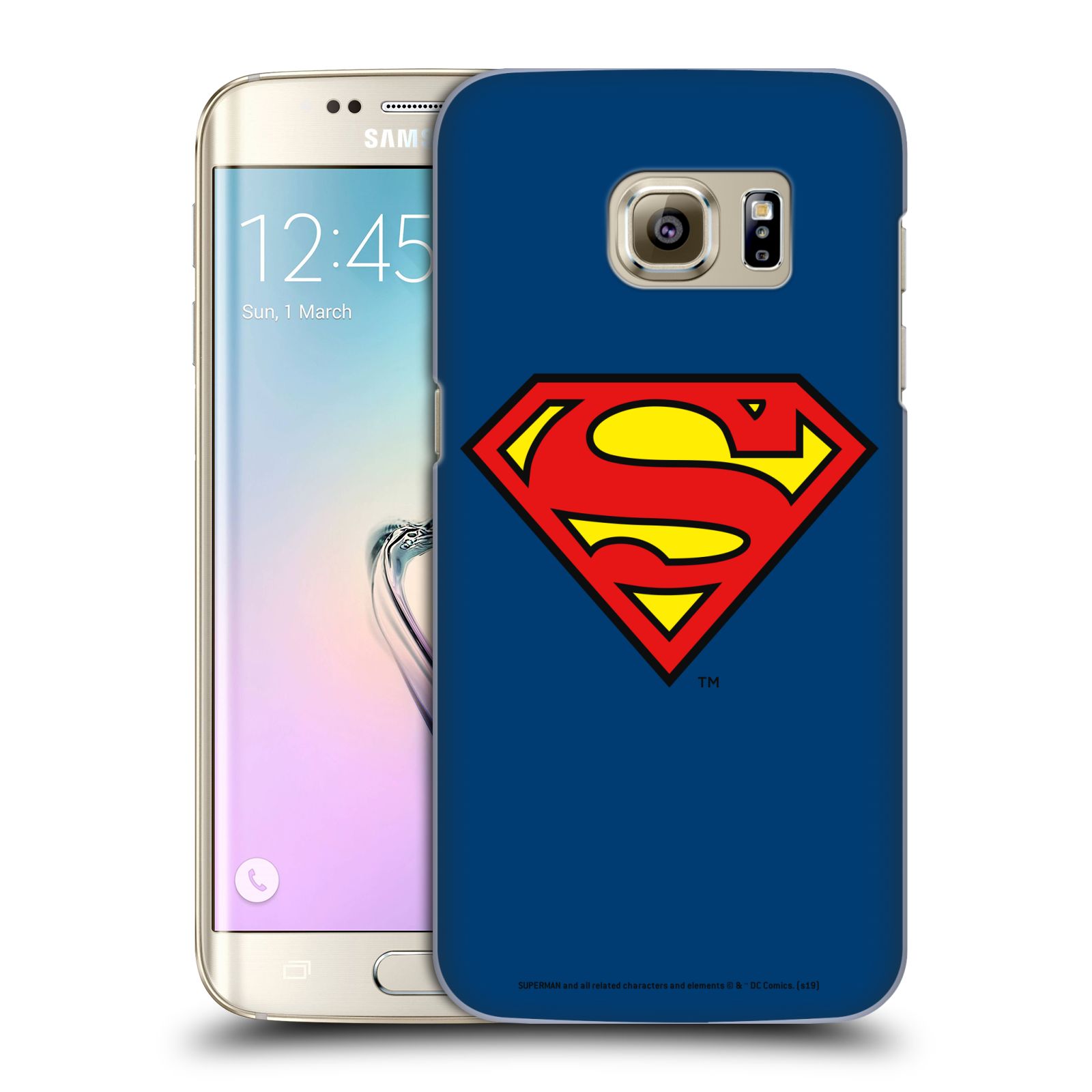 Pouzdro na mobil Samsung Galaxy S7 EDGE - HEAD CASE - DC komix Superman